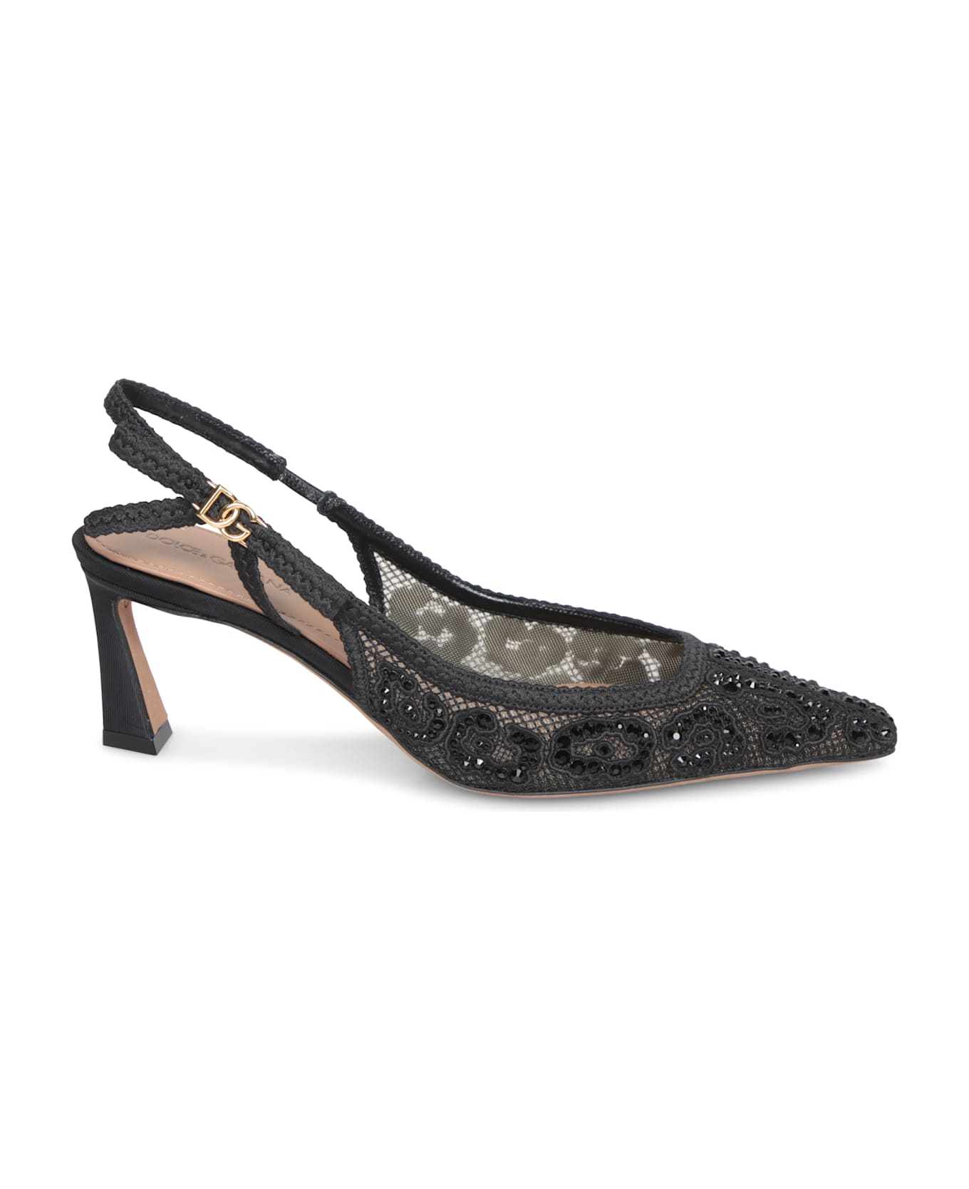 Dolce & Gabbana Black Slingback Pumps - Multi