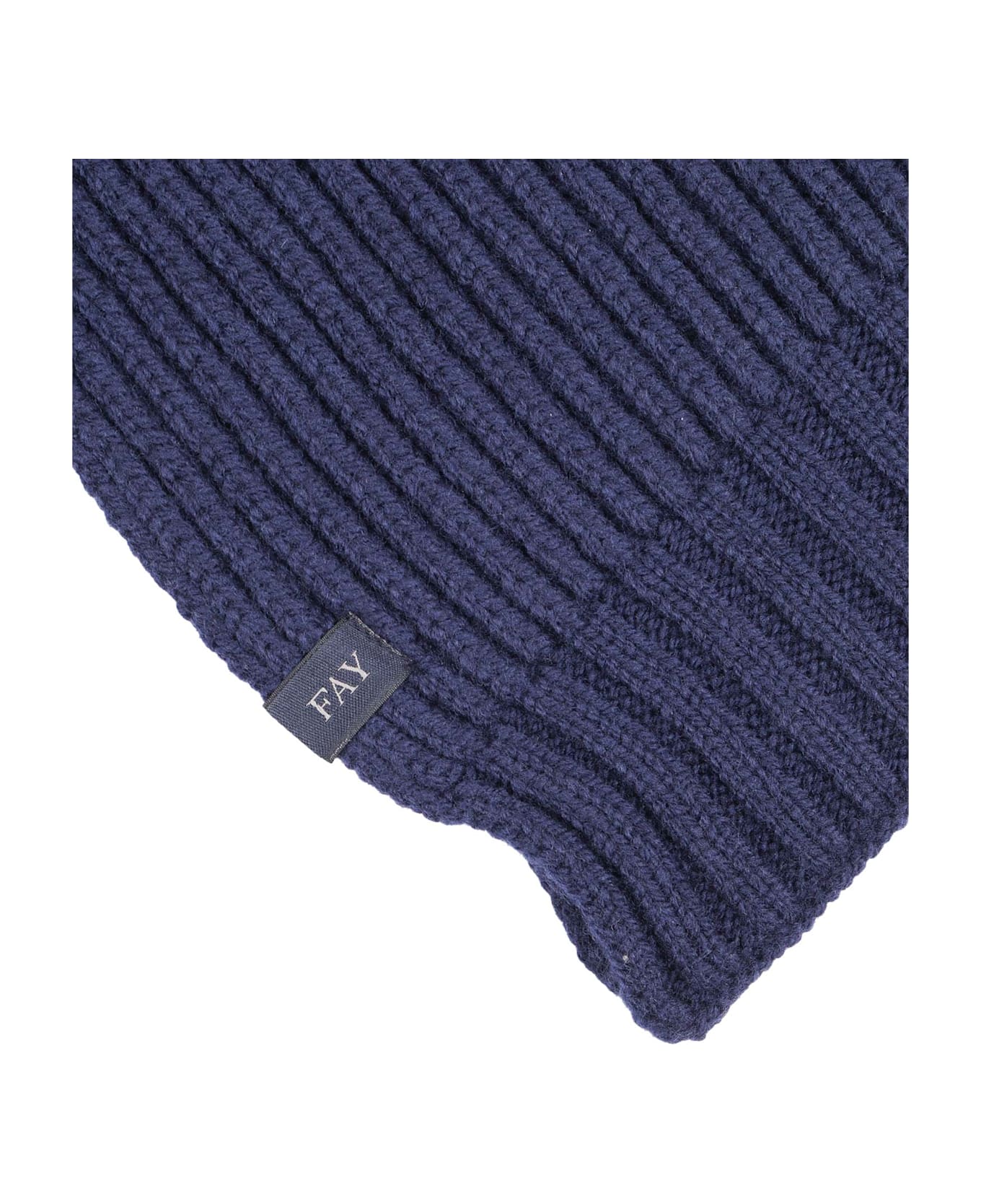 Fay Ribbed Scarf - BLUE