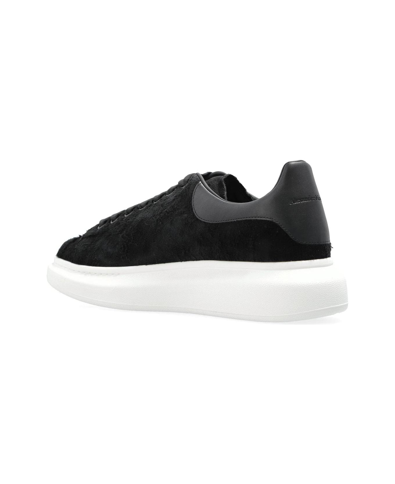 Alexander McQueen Oversized Lace-up Sneakers - BLACK