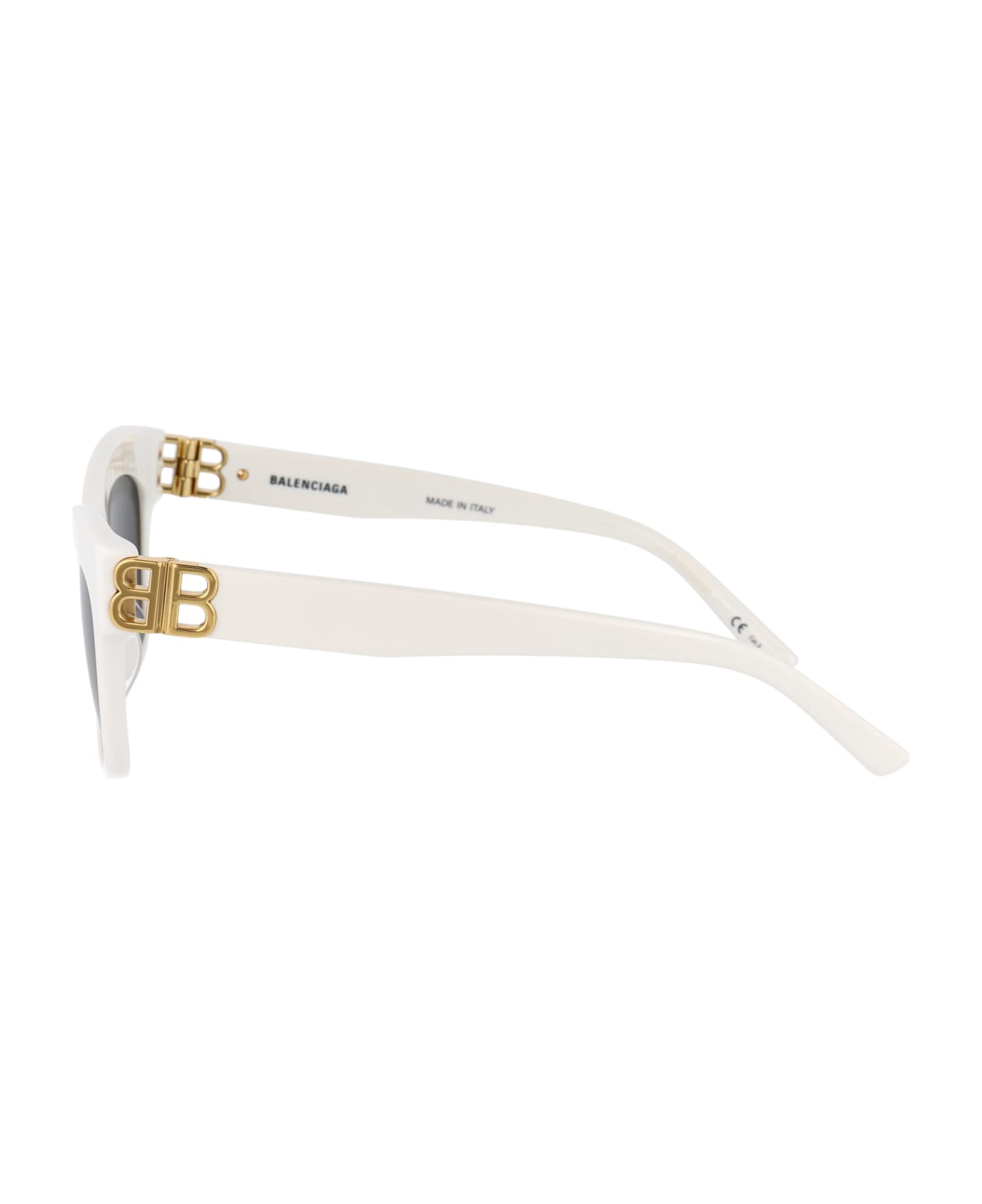 Balenciaga Eyewear Bb0132s Sunglasses - 006 WHITE GOLD GREY サングラス