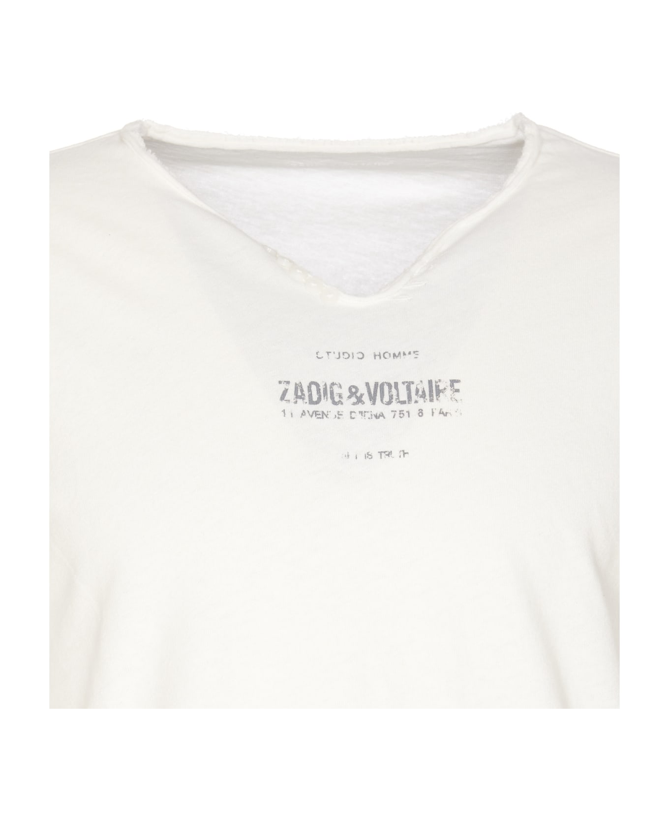 Zadig & Voltaire Monastir Longsleeves Top - White