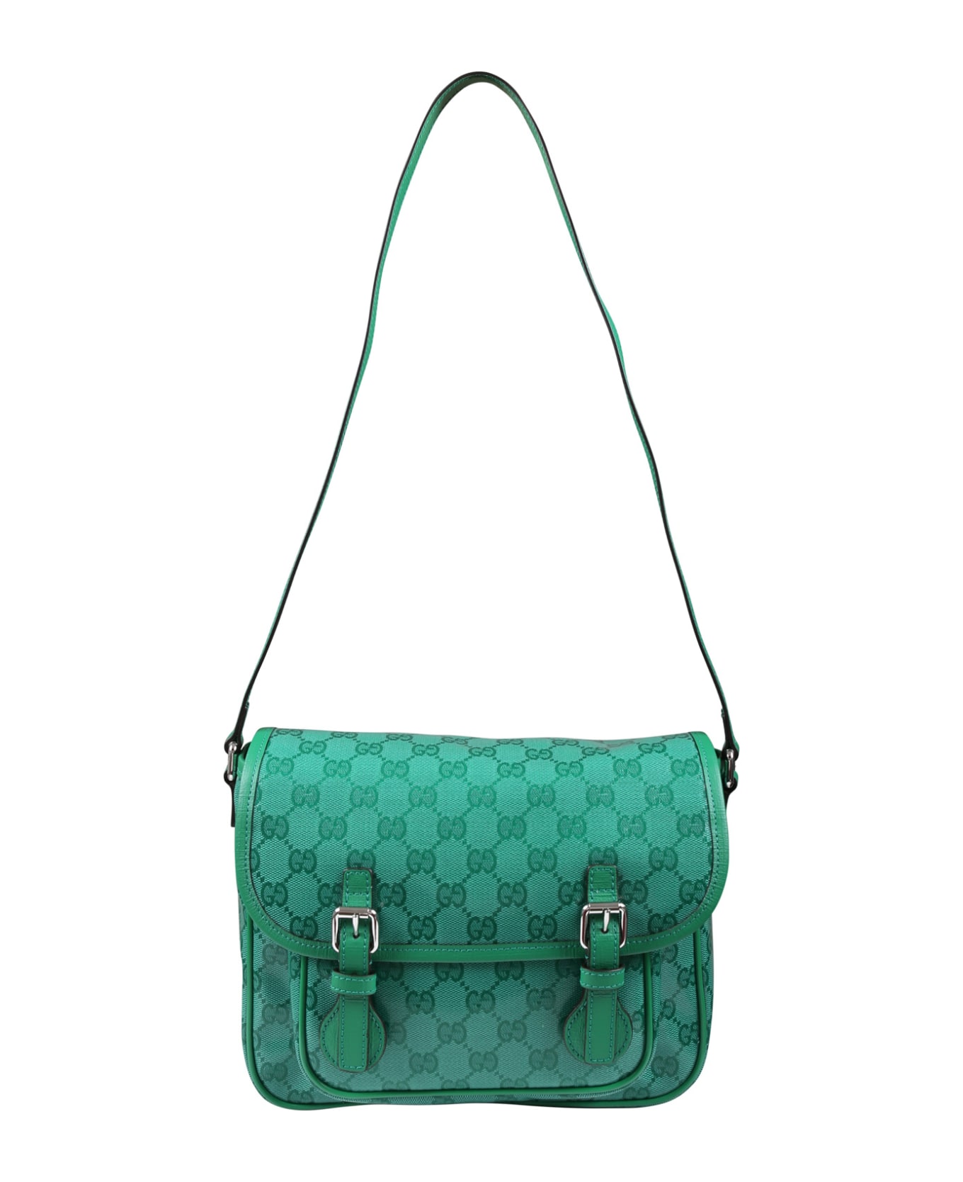 Gucci Green Bag For Girl With Gg Motif - Green