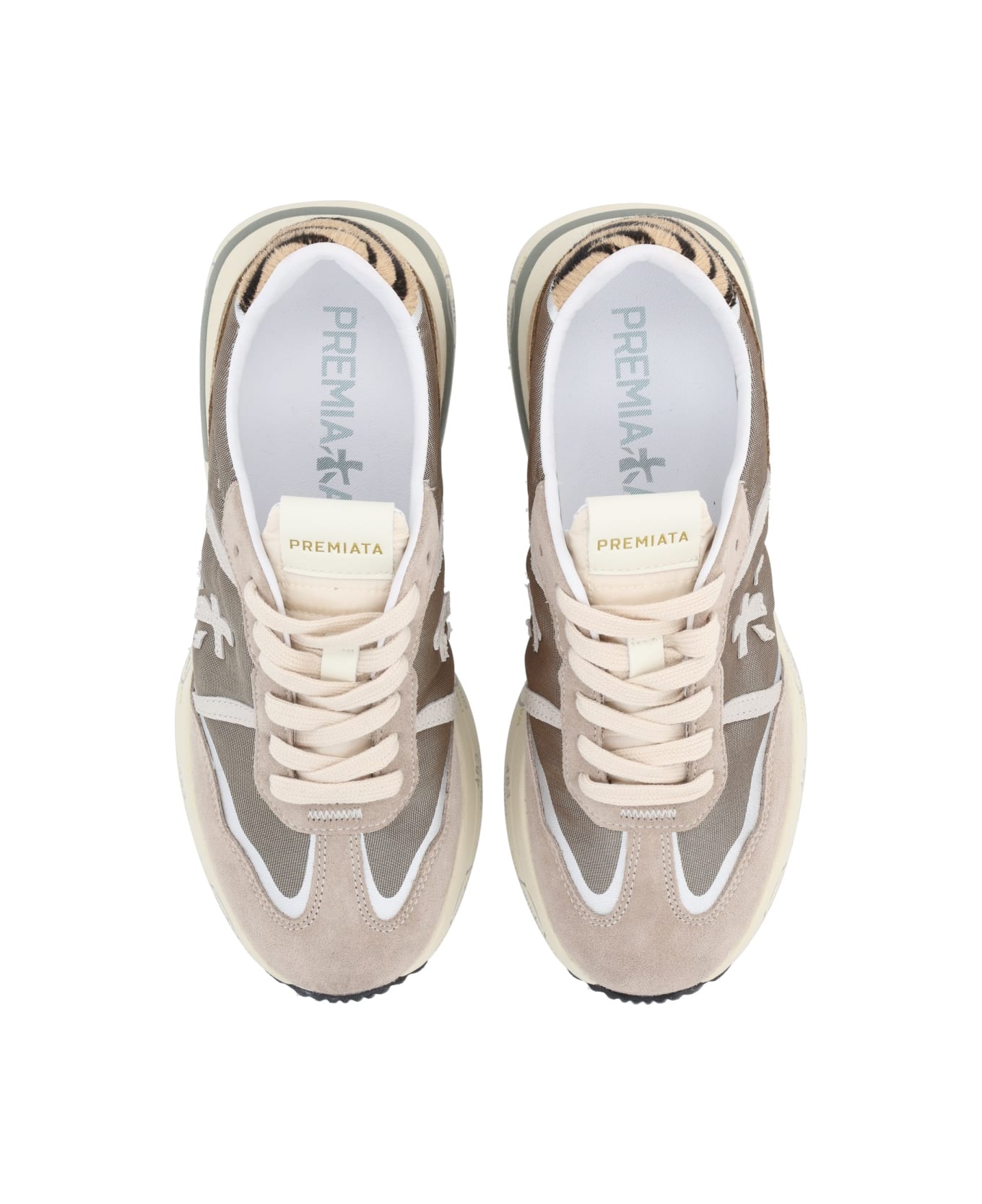 Premiata 'cassie' Sneaker - Taupe/brown