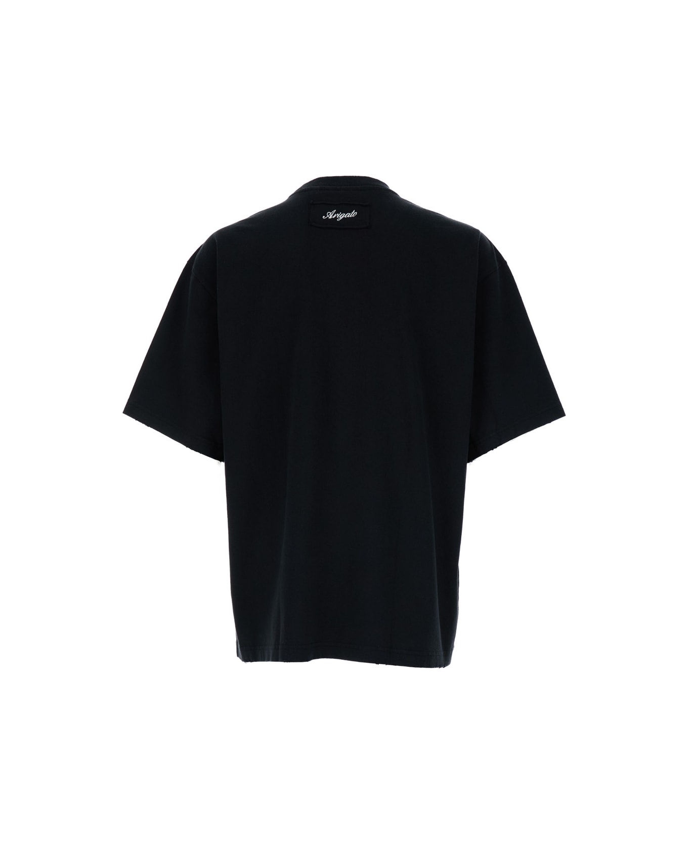 Axel Arigato Black Crew Neck T-shirt In Cotton Man - Black シャツ
