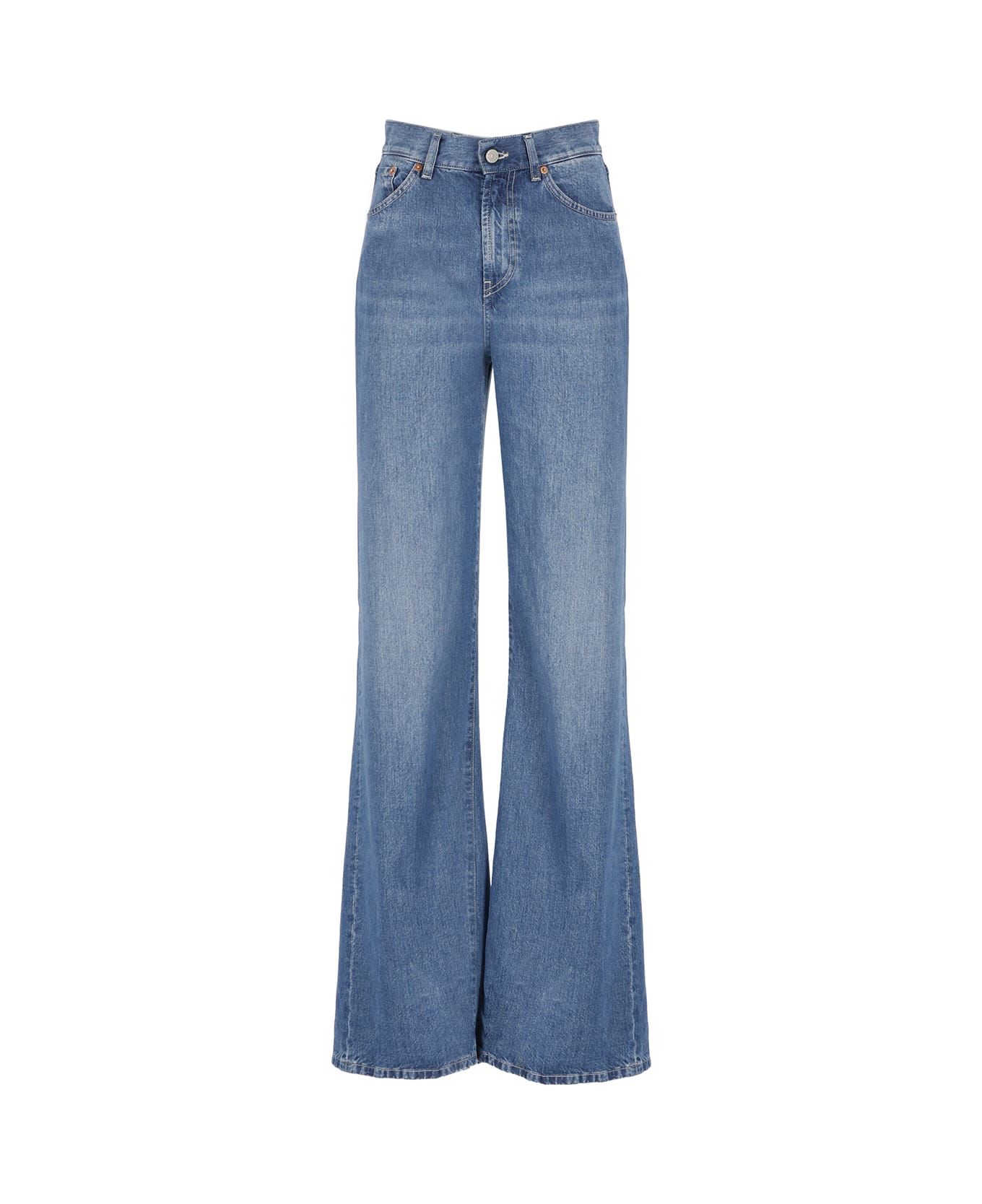 Dondup Blue Flared Jeans - Blue ボトムス