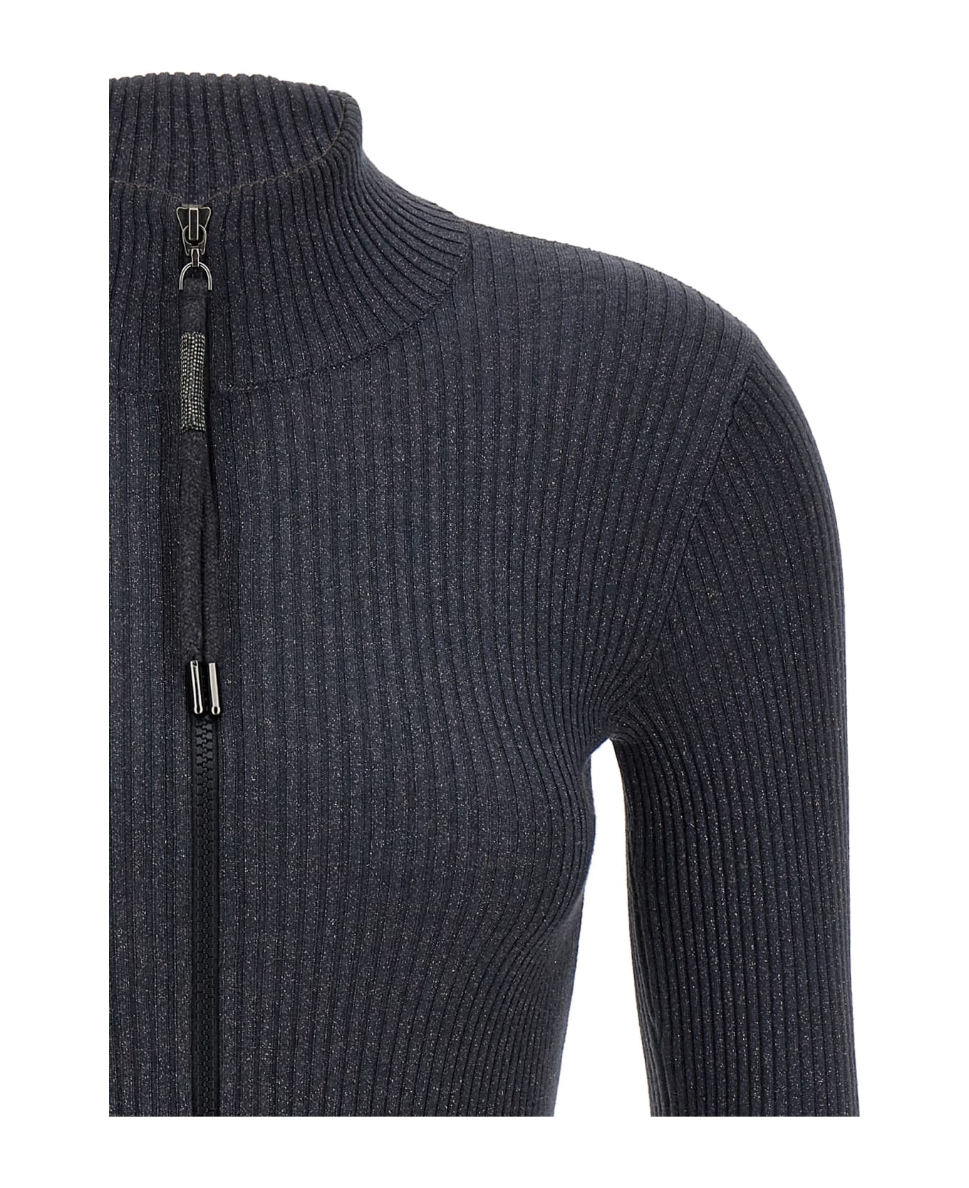 Brunello Cucinelli Lurex Cardigan - Blue