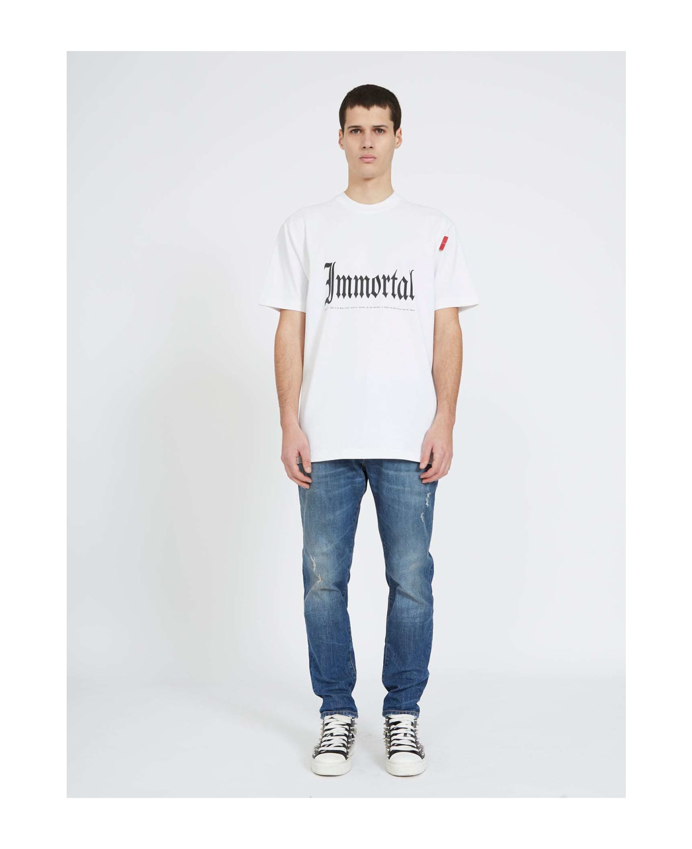 John Richmond T-shirt With Logo - Bianco