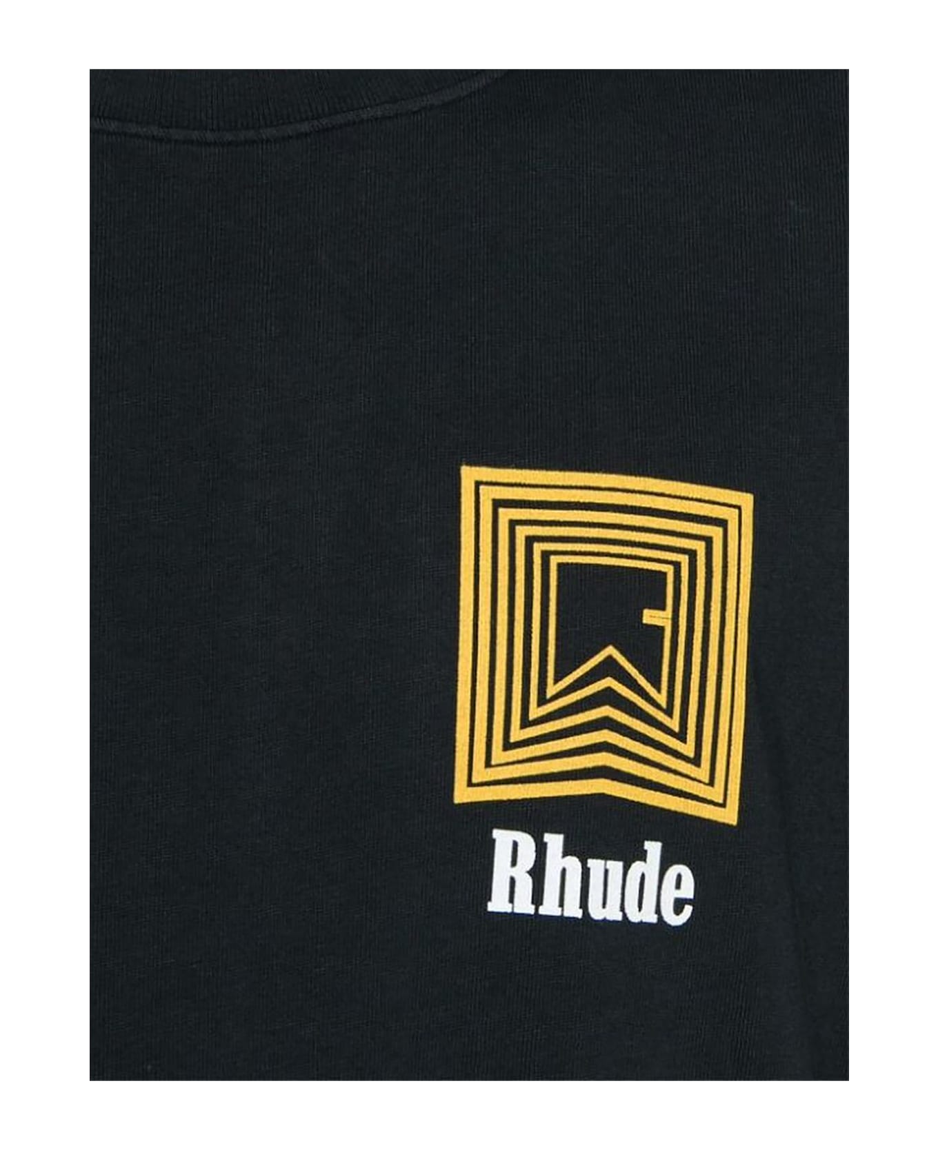 Rhude T-shirts And Polos Blue - Black