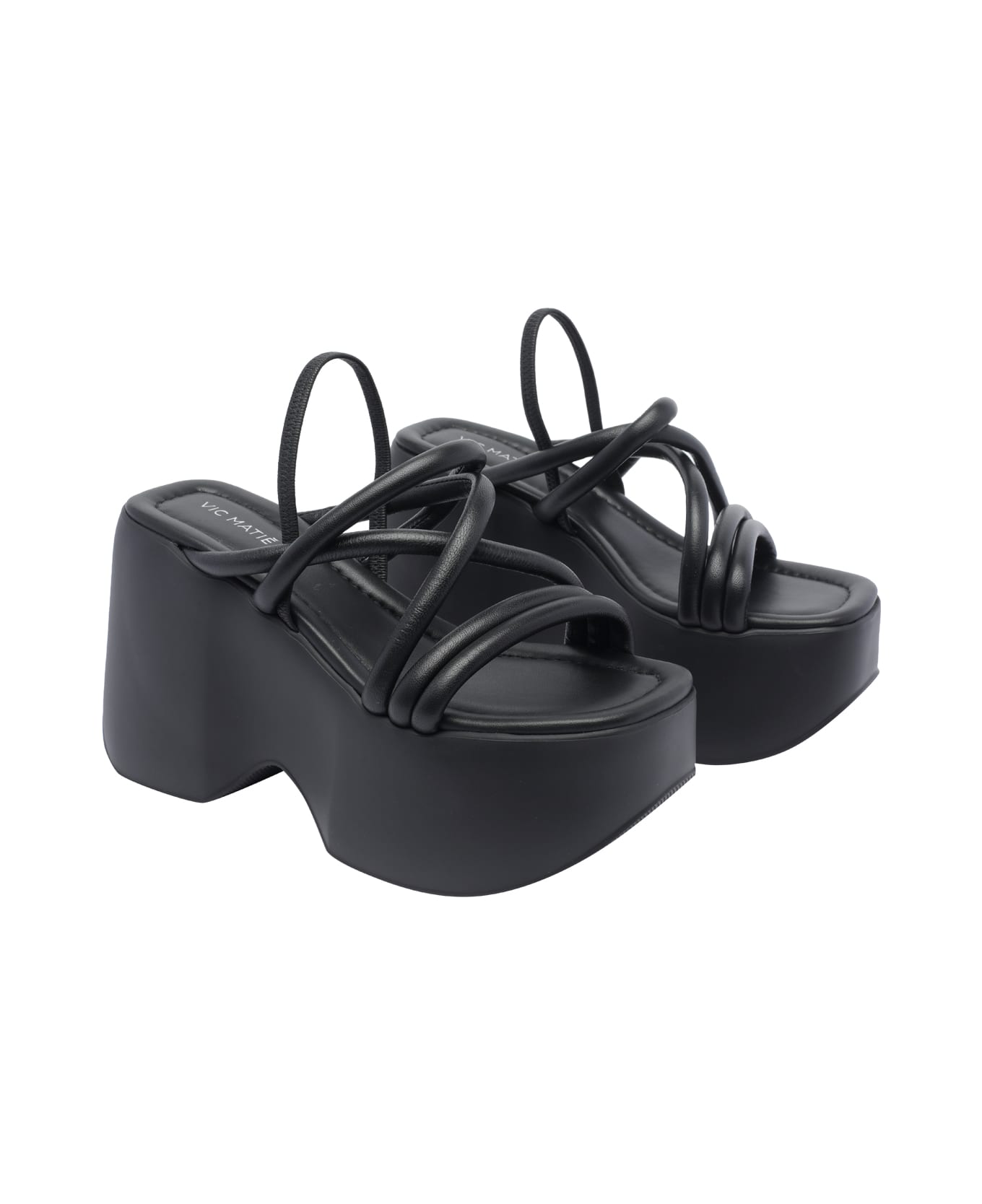 Vic Matié Yoko Platform Sandals - Black サンダル