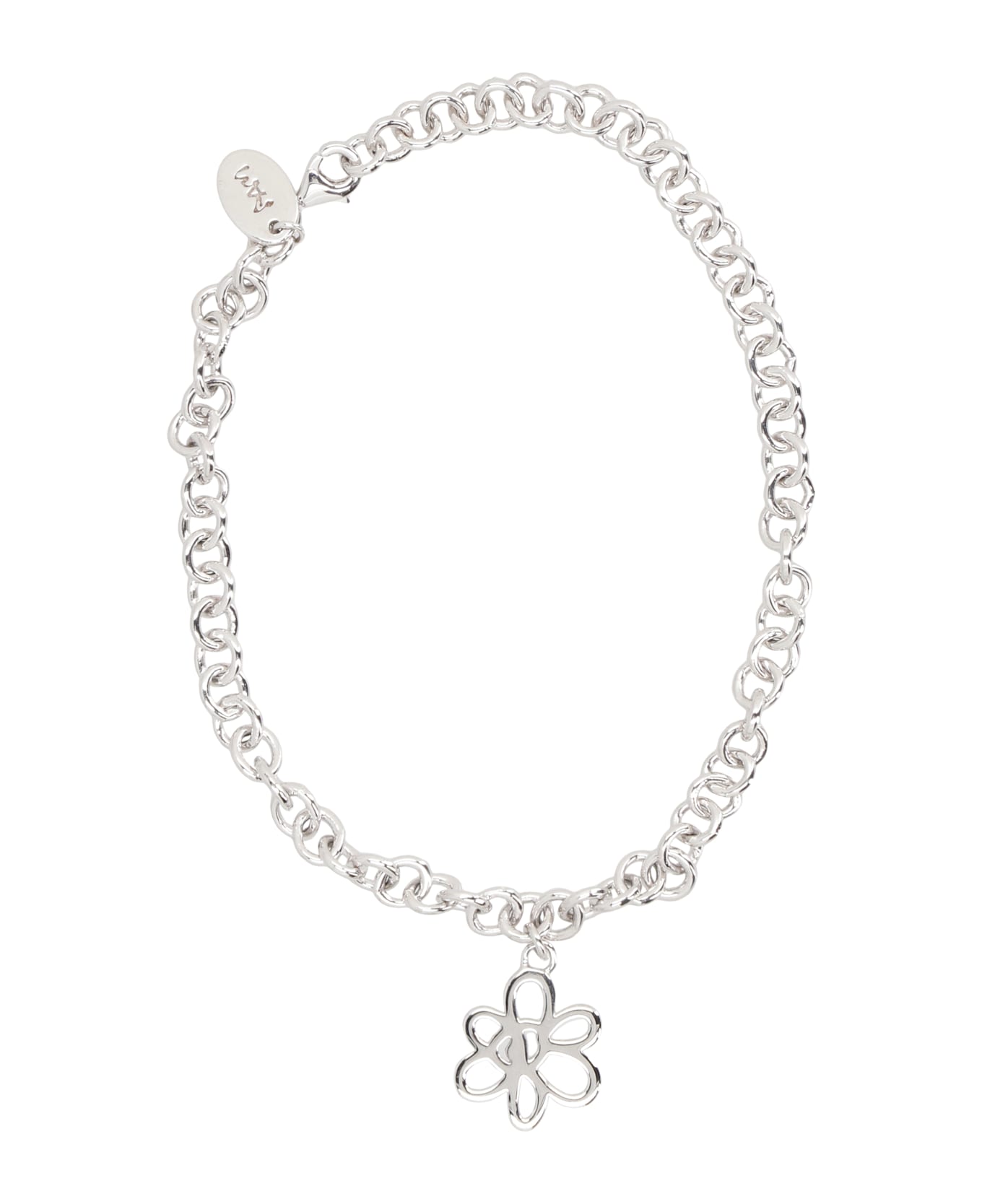 P.A.M. Gesture Frame Pendant Chain Bracelet - Silver