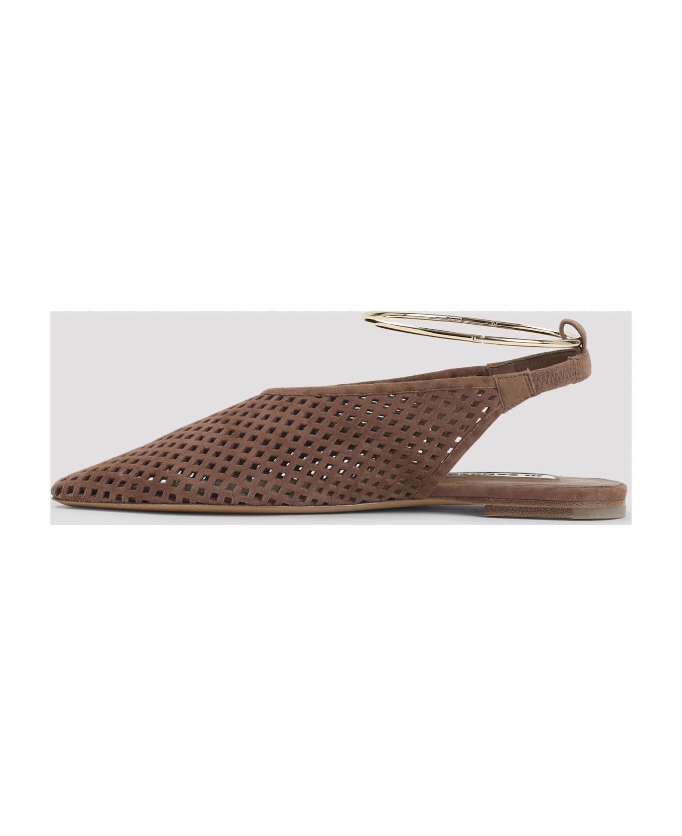 Jil Sander Goat Leather Sling Back - Umber