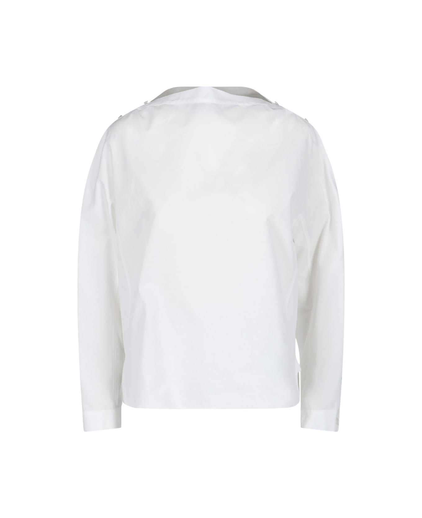 Alaia Button Detail Blouse - White