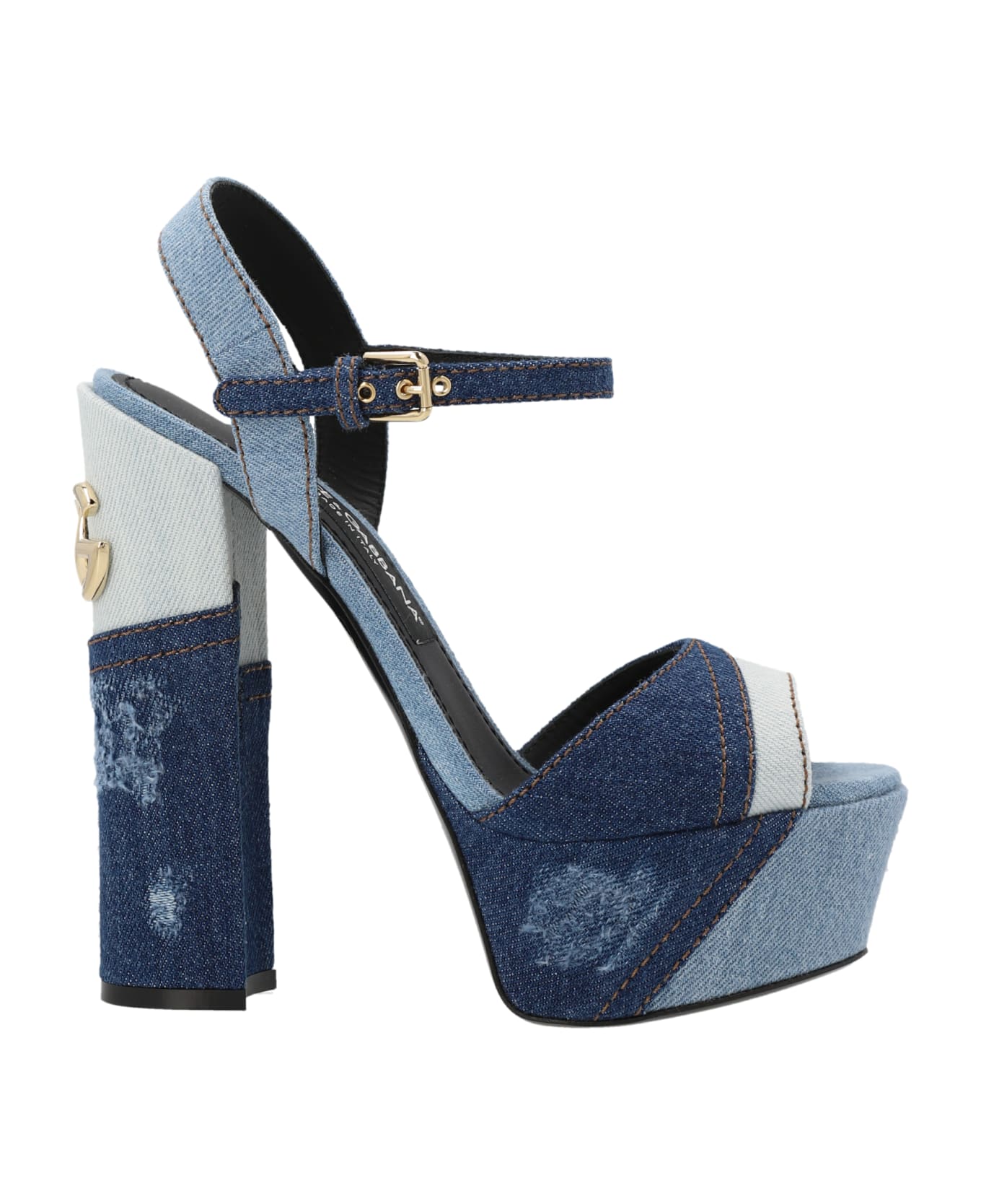 Dolce & Gabbana Keira Platform Sandals - BLUE