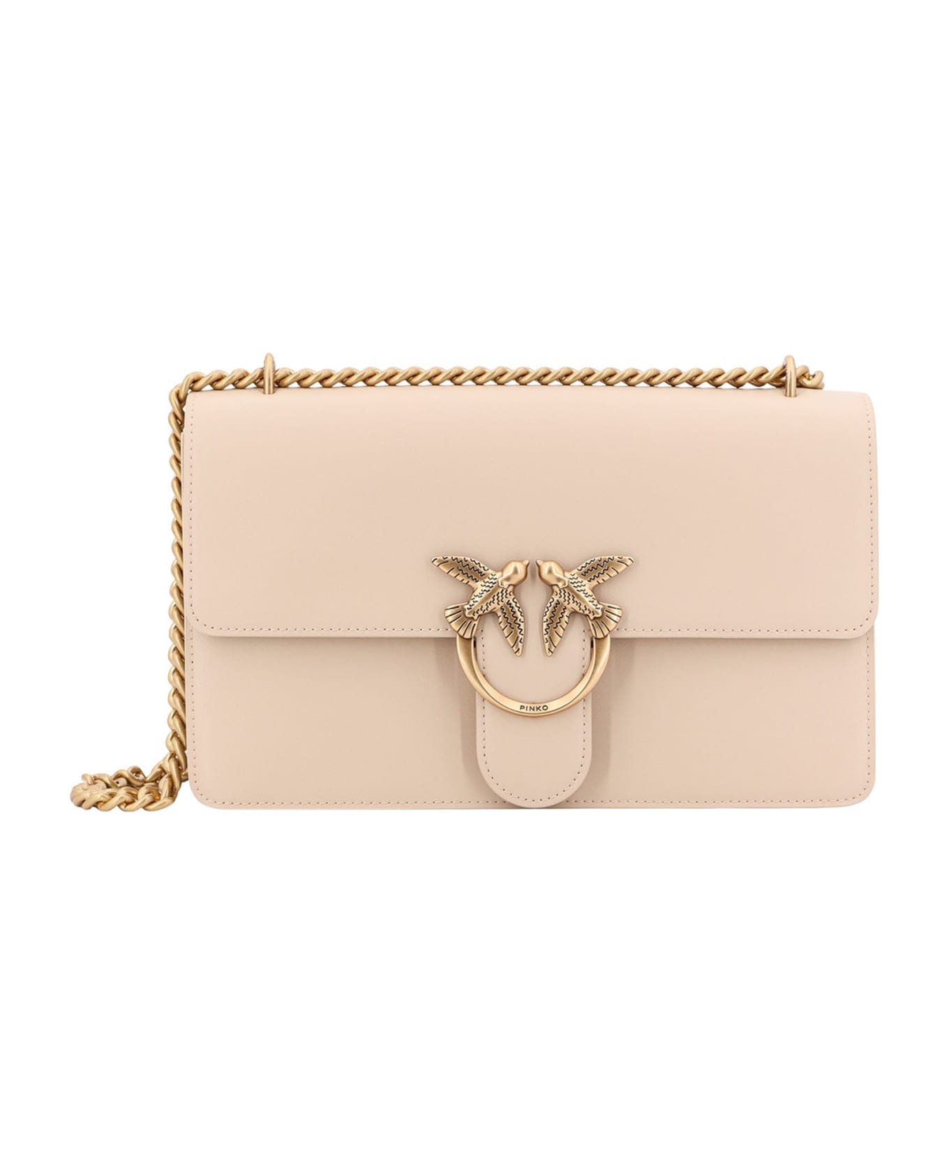 Pinko Love Bag One Simply Shoulder Bag - Beige