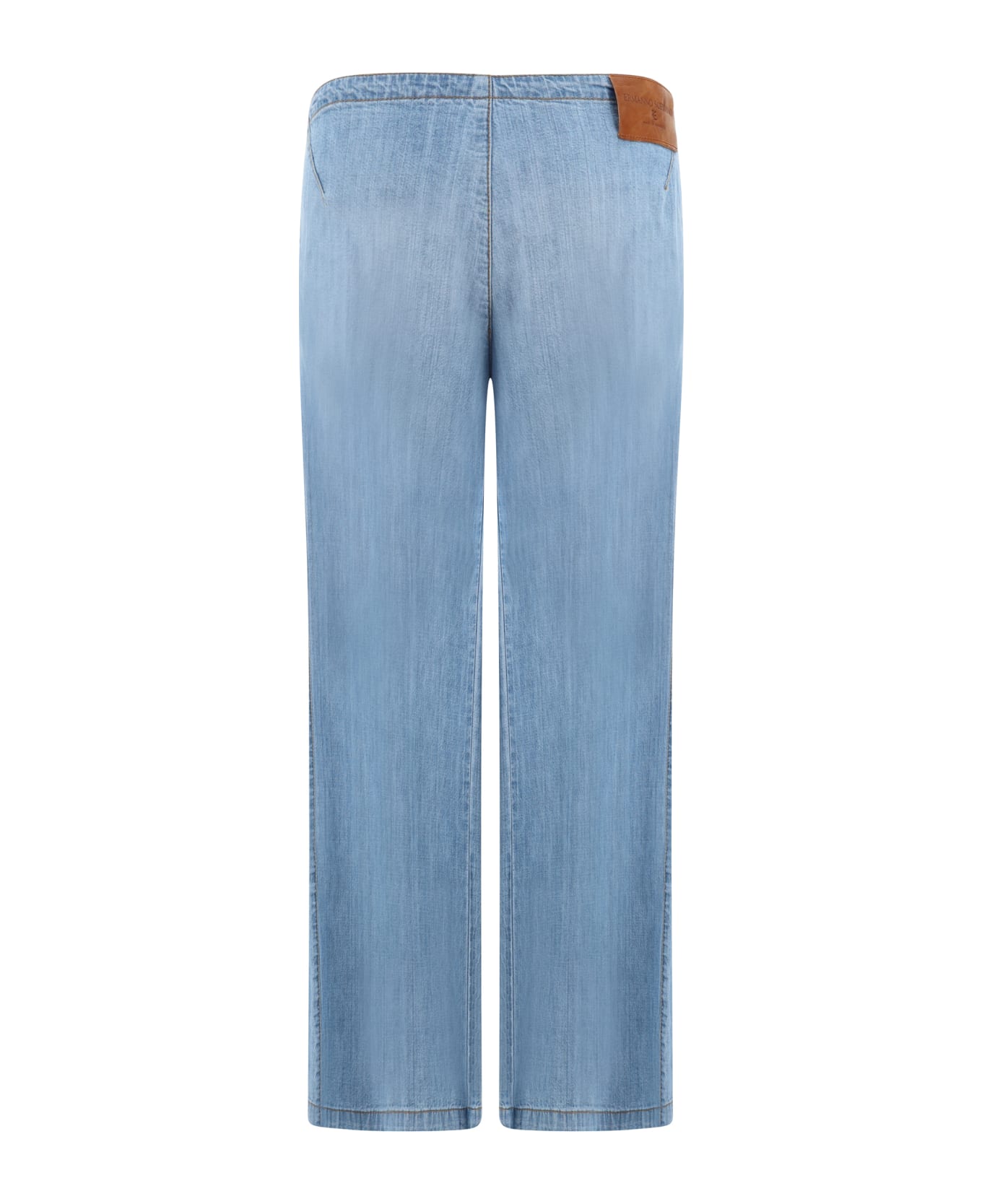 Ermanno Scervino Cotton Pink High Waist Straight Trouser Pants