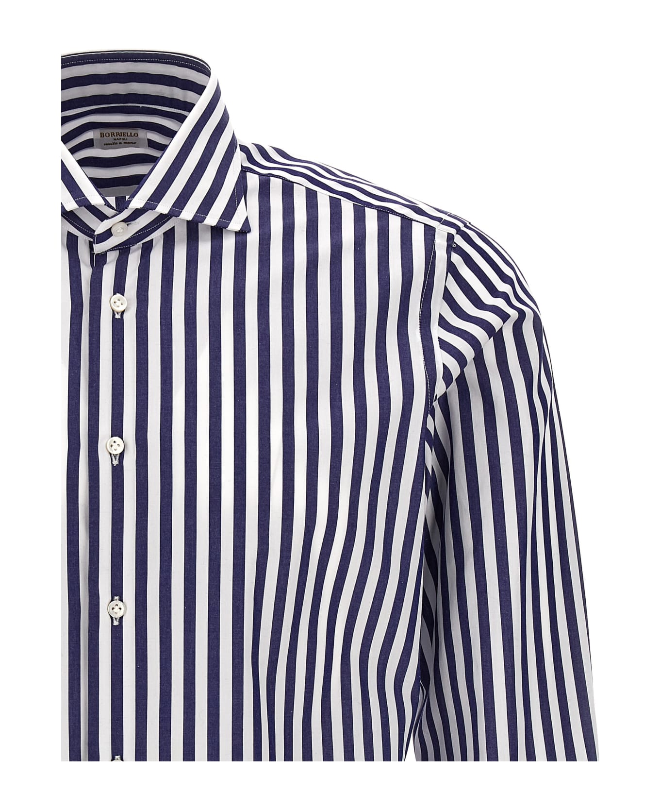 Borriello Napoli Striped Shirt - Blue