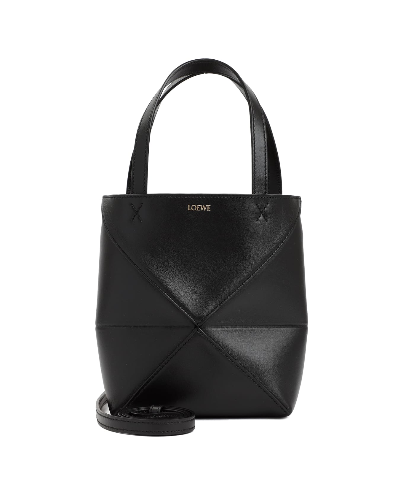 Loewe Puzzle Fold Tote Mini - Black