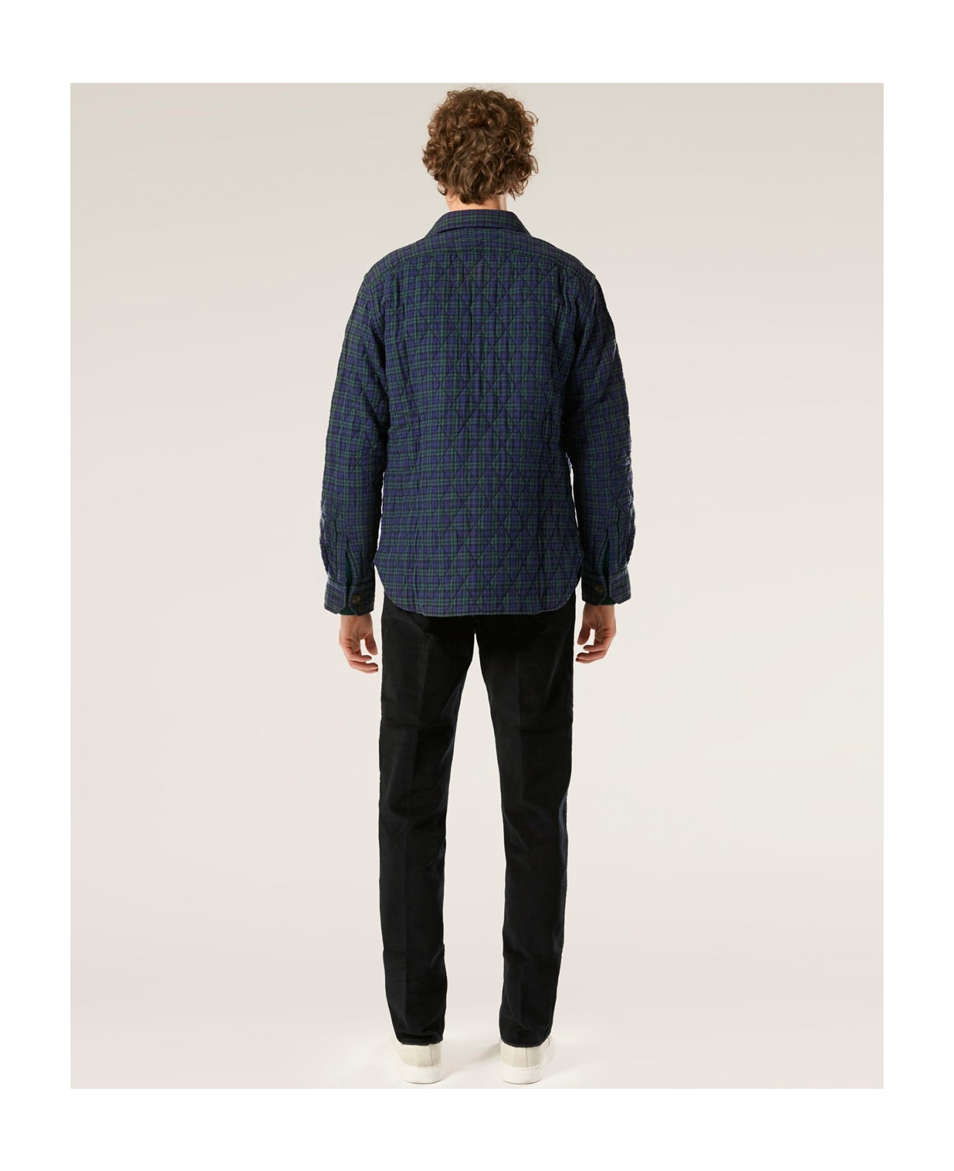 doppiaa Aantero Green Checked Overshirt