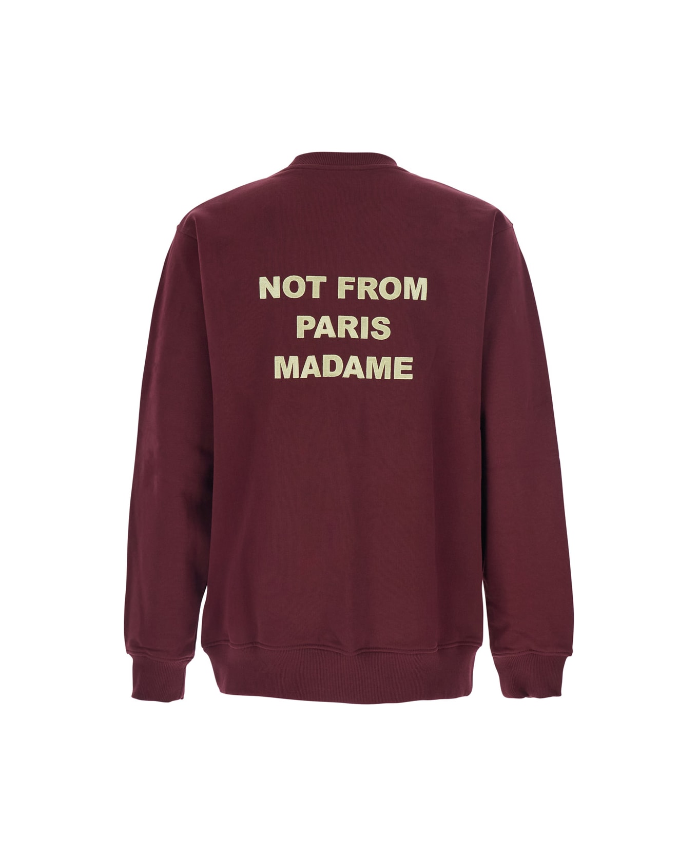 Drôle de Monsieur Bordeaux Hoodie With Logo On Front And Back In Cotton Man - Bordeaux