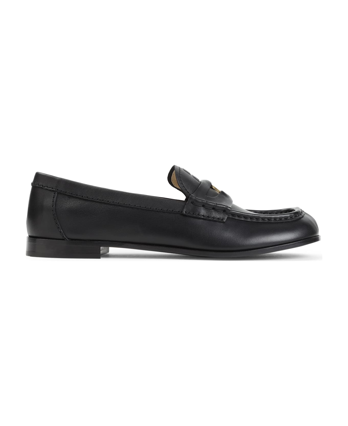 Miu Miu Nappa Calf Leather Loafers - Nero
