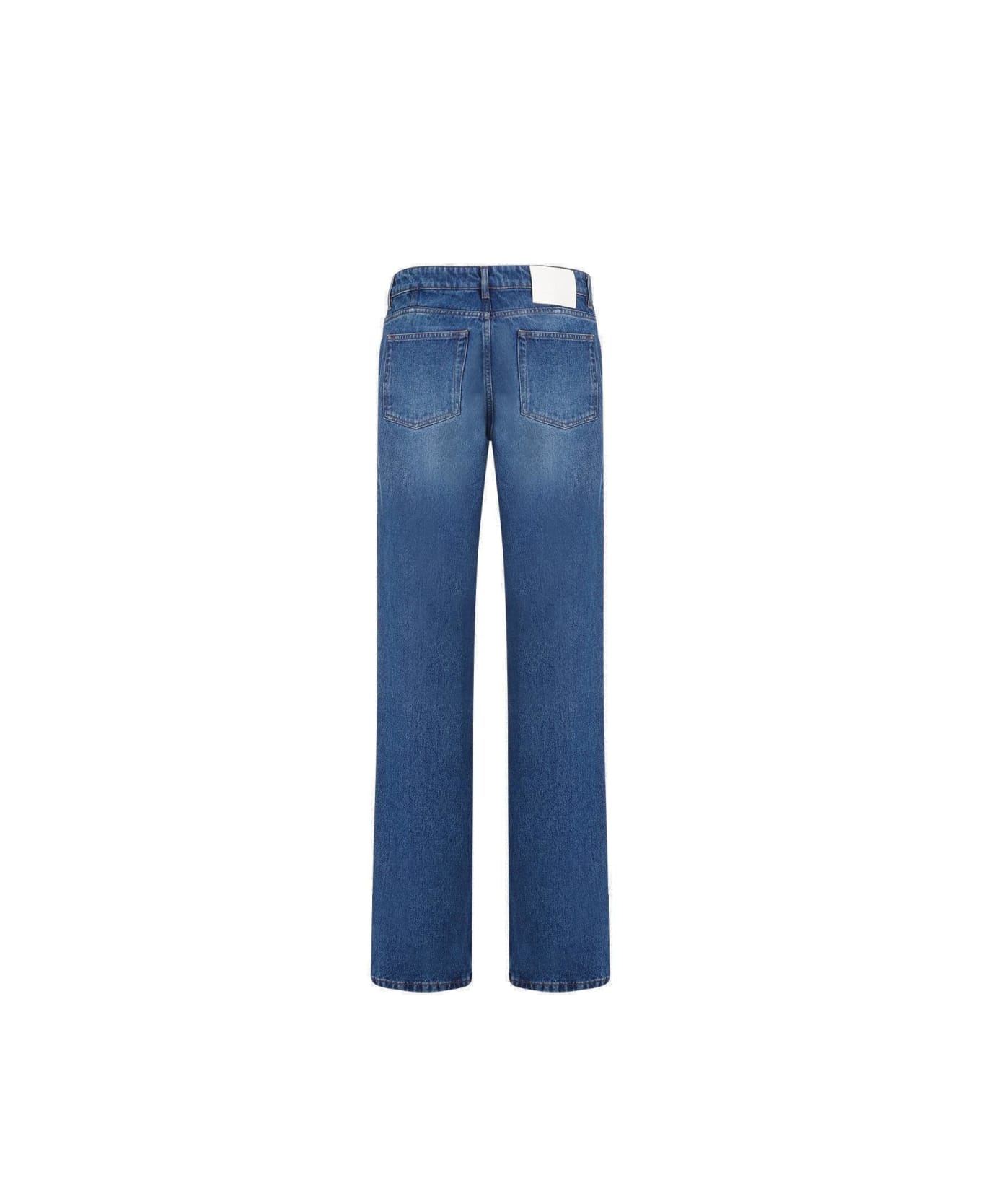 Ami Alexandre Mattiussi Paris Logo Patch Classic Fit Jeans - Blue デニム
