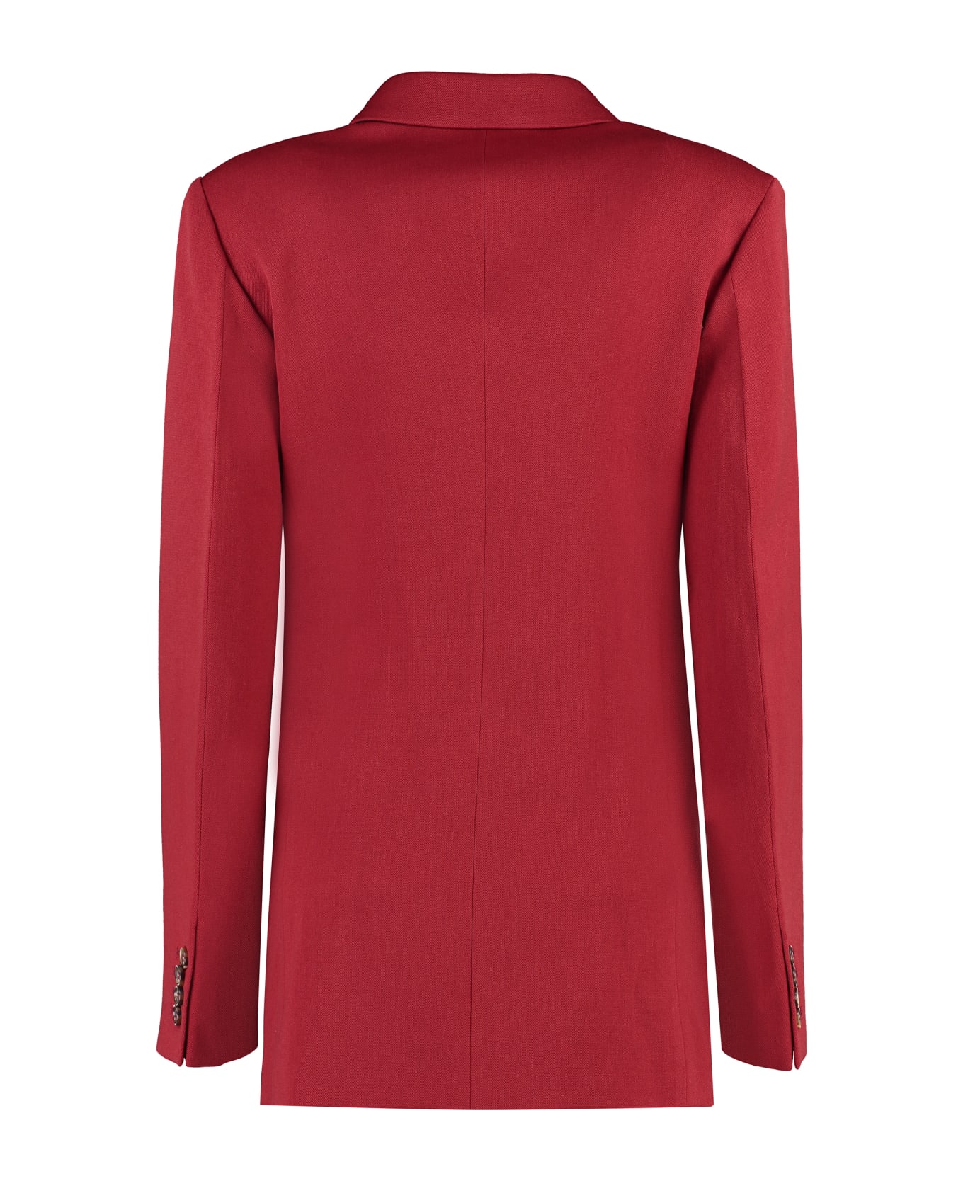 Victoria Beckham Double-breasted Wool Blazer - red