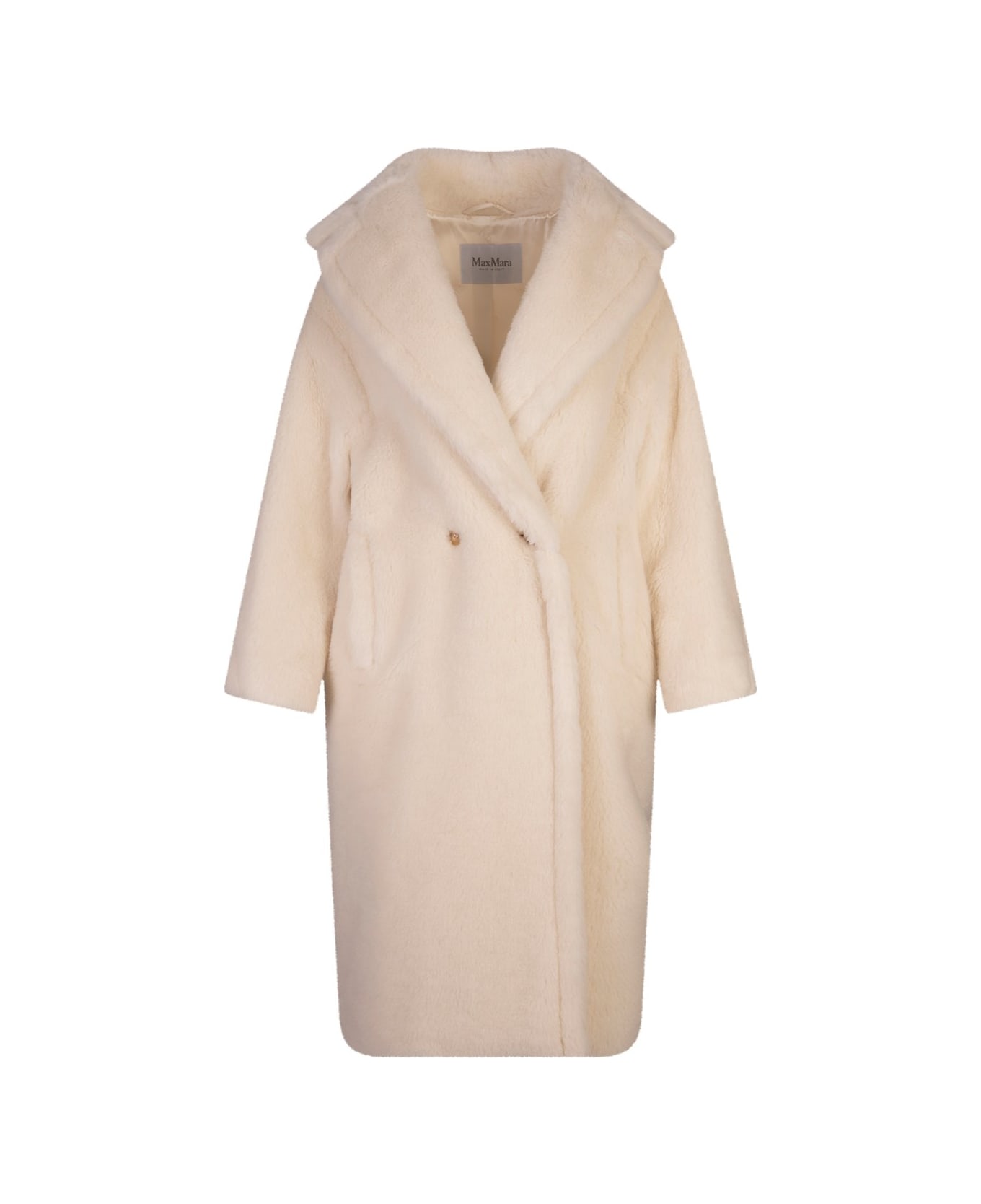 Max Mara White Teddy Bear Coat - White