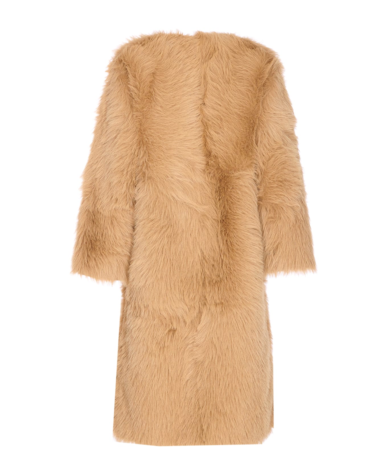 urbancode Reversible Faux Fur Coat - Beige