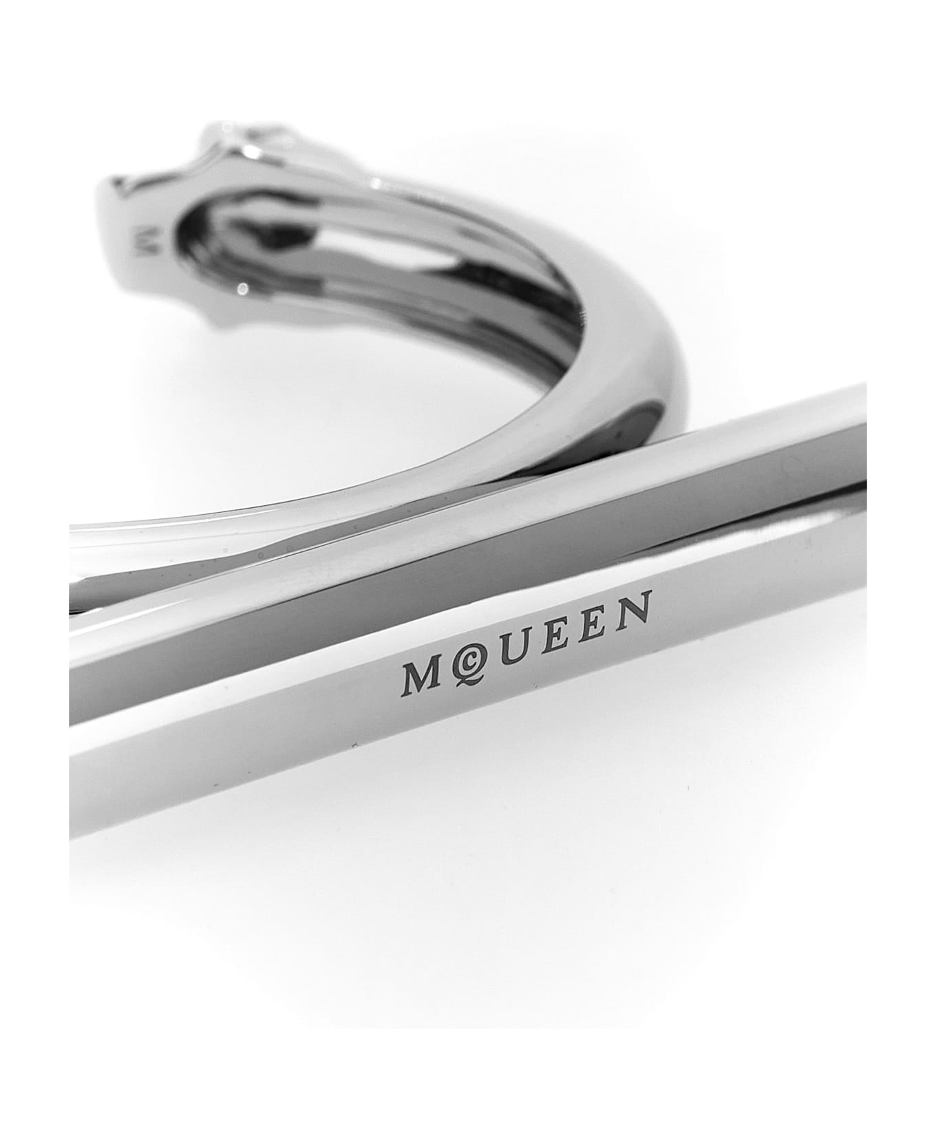 Alexander McQueen 'cross-bar' Bracelet - Silver