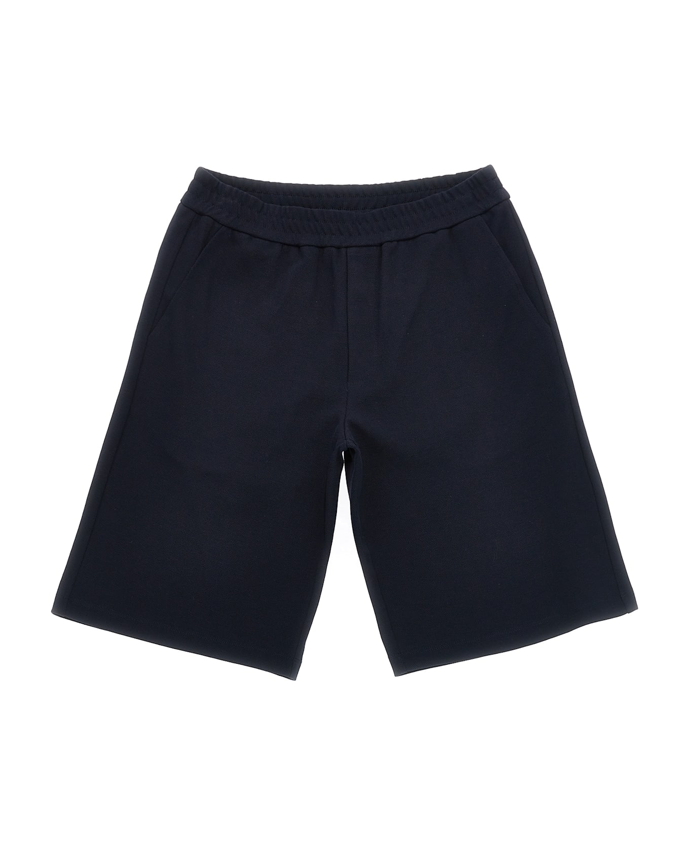 Moncler Tricolor Bermuda Shorts - Blue