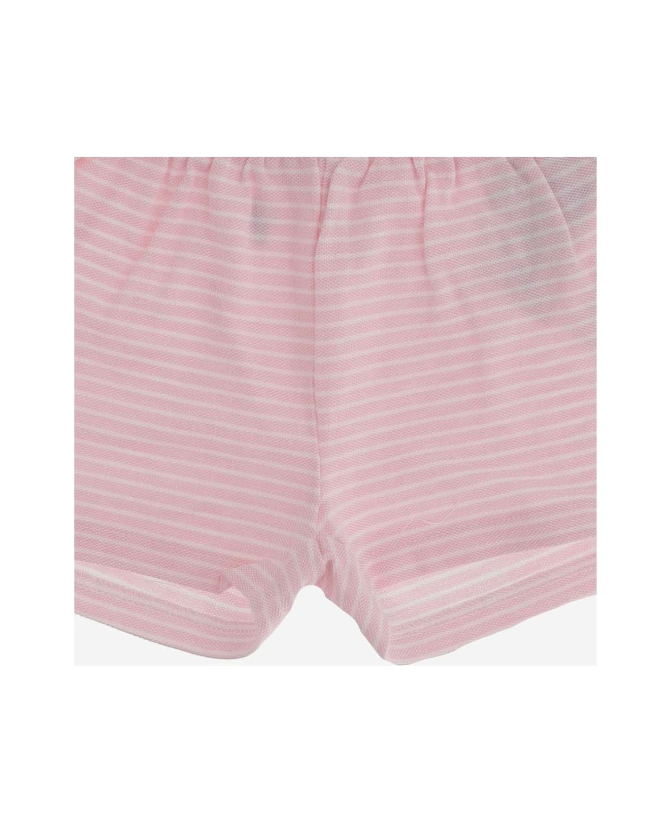 Polo Ralph Lauren Striped Cotton Logo Short Pants - Pink