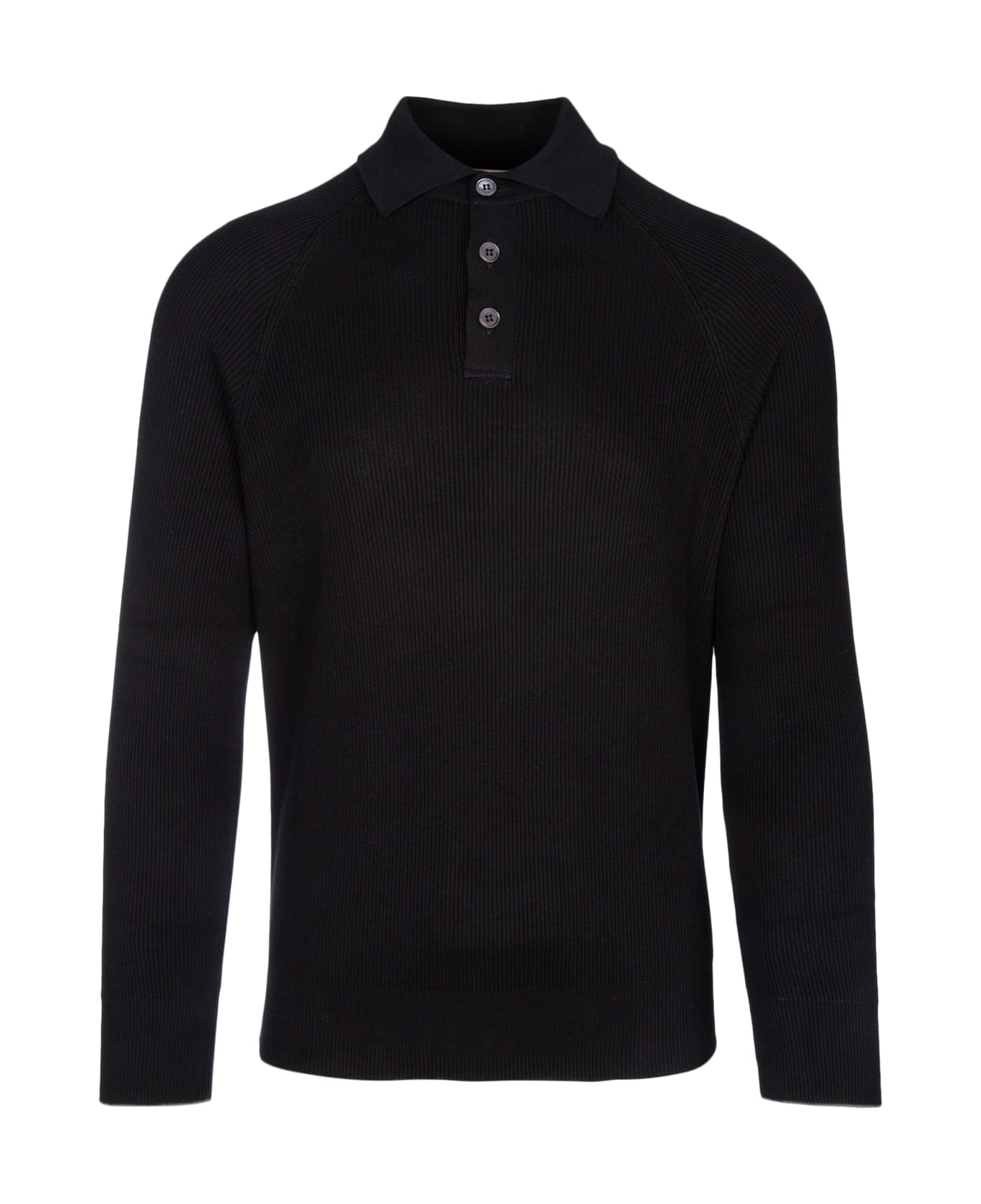 Brunello Cucinelli Ribbed Cotton Polo Sweater - CH101 ポロシャツ