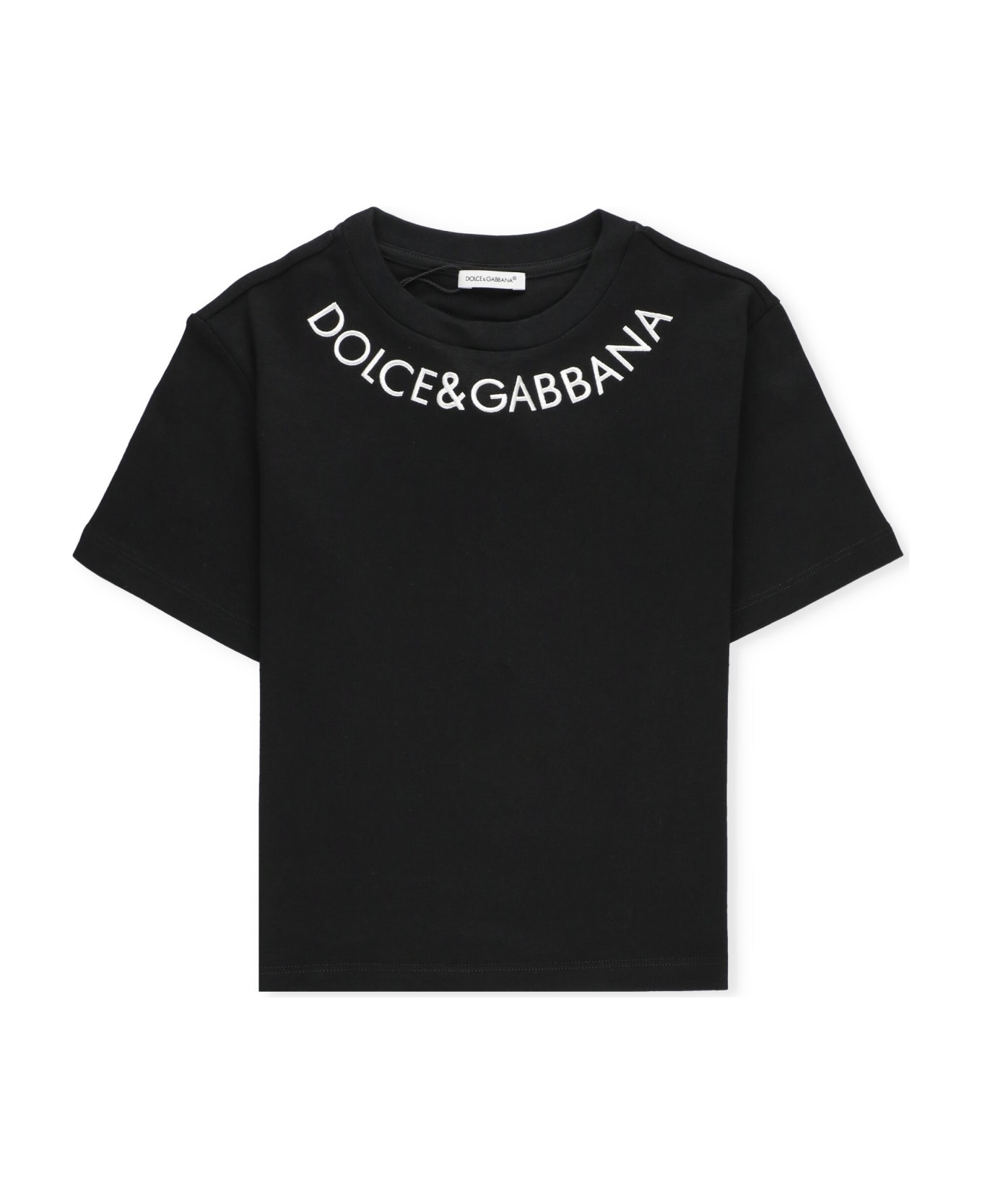 Dolce & Gabbana T-shirt With Logo - Black Tシャツ＆ポロシャツ