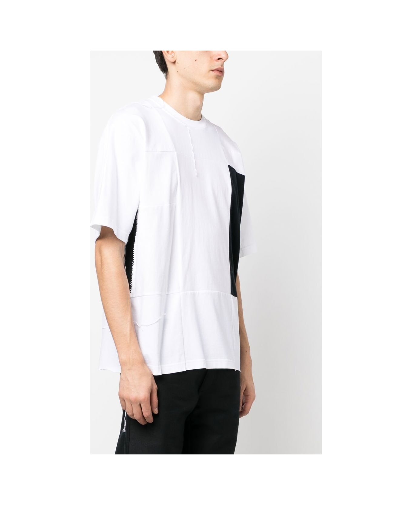Children of the Discordance Cotton Patchwork T-shirt - White