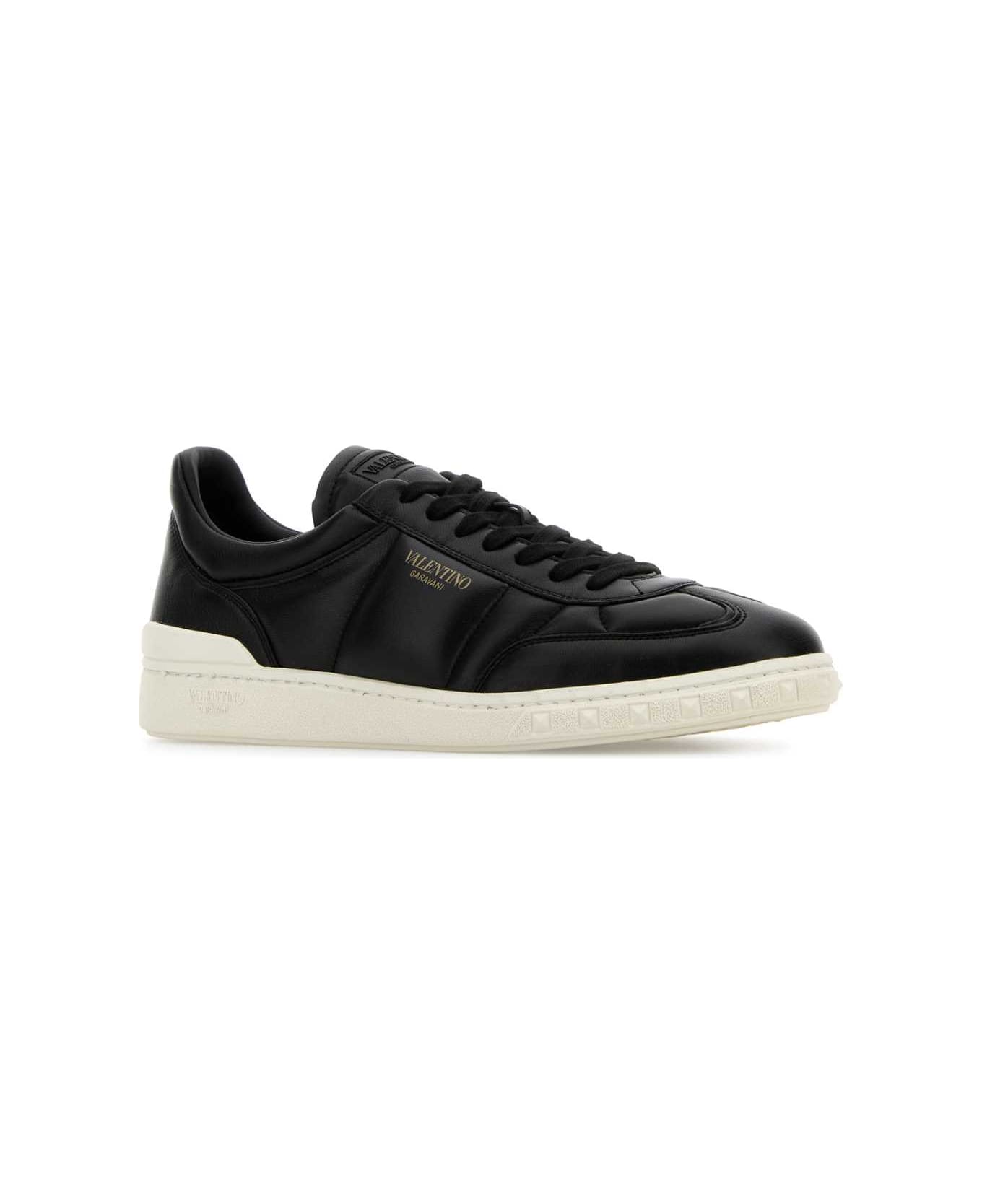 Black Leather Upvillage Sneakers