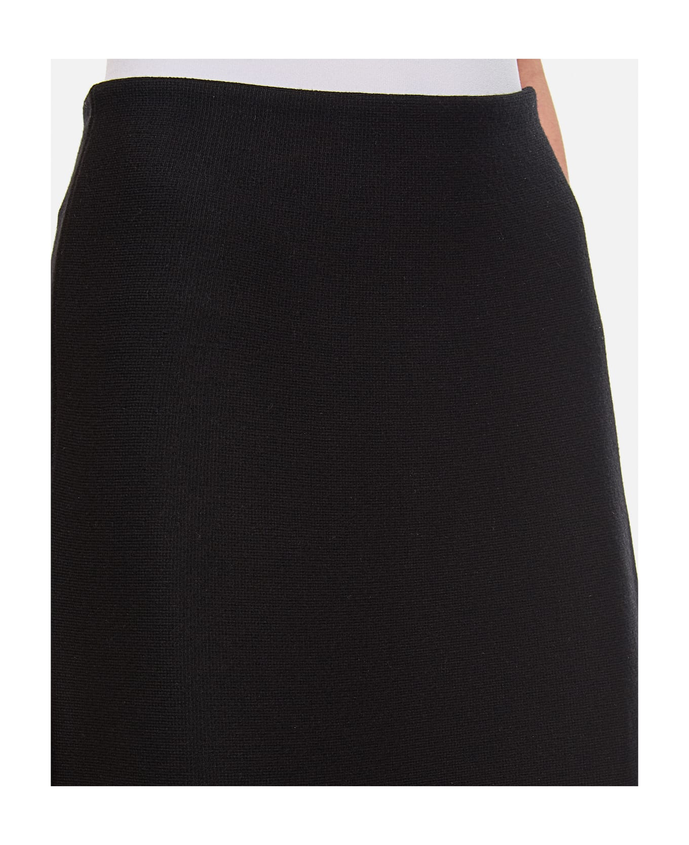 Gabriela Hearst Wolff Midi Skirt - Black