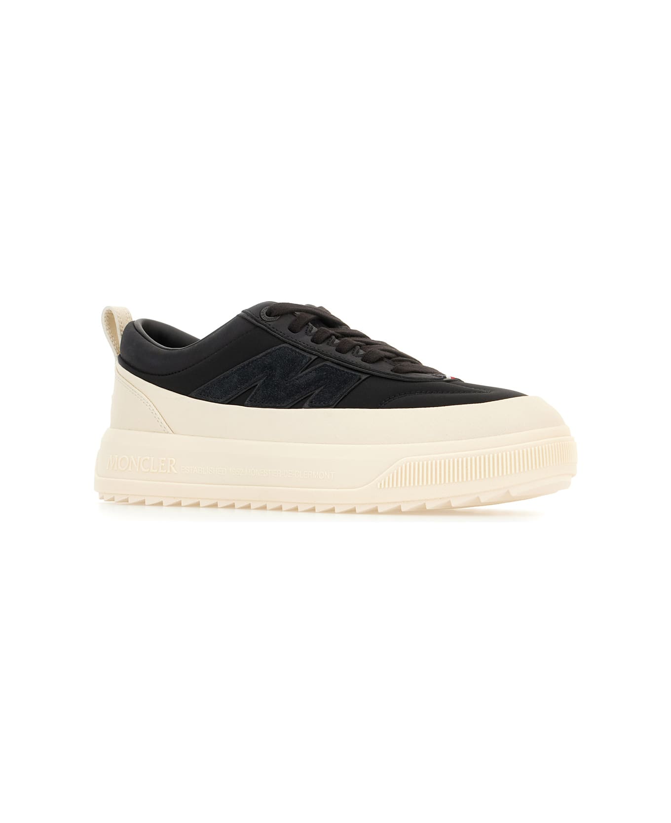 Moncler Two-tone Fabric Altive Sneakers - Nero