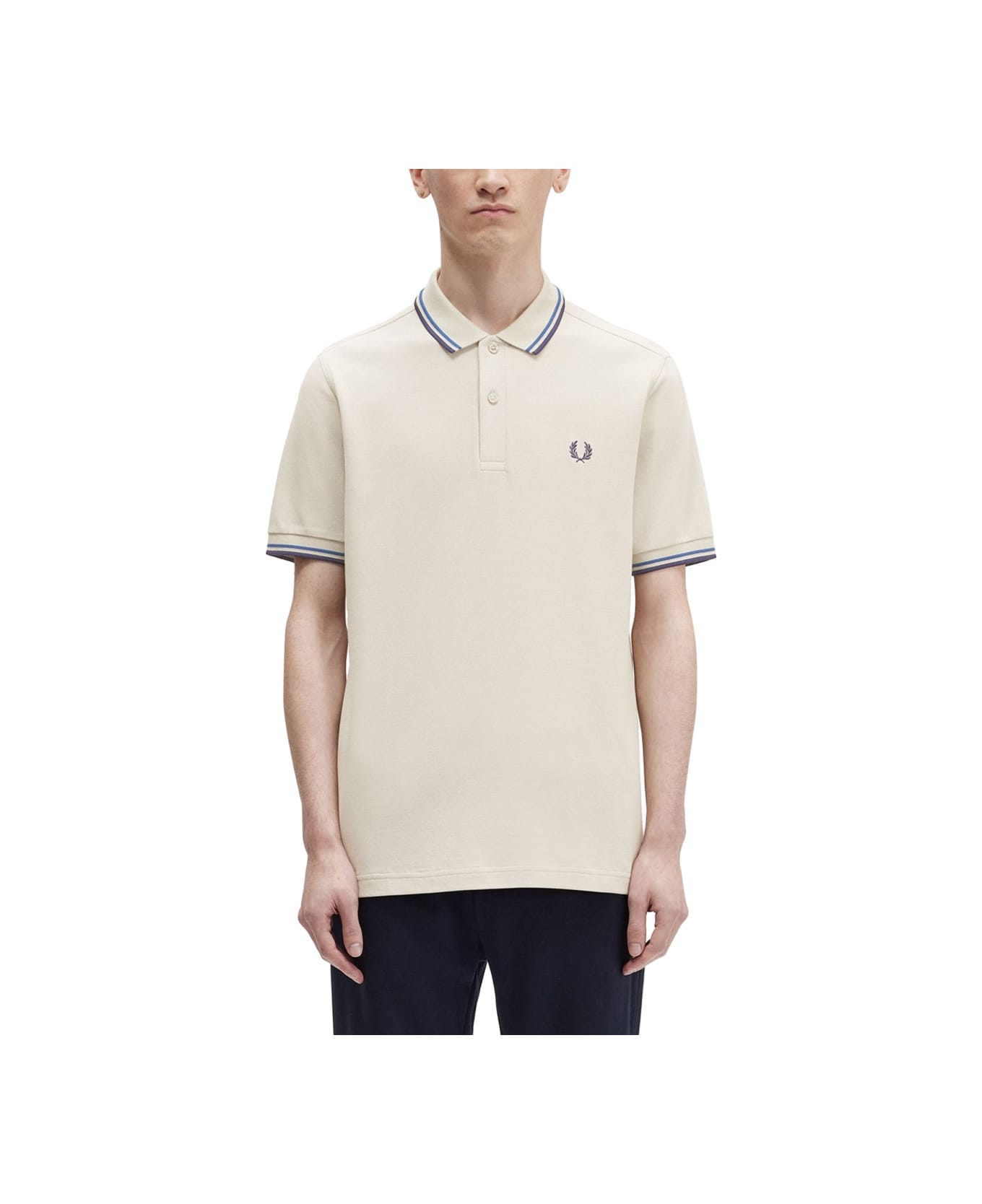 Fred Perry Polo With Logo - IVORY