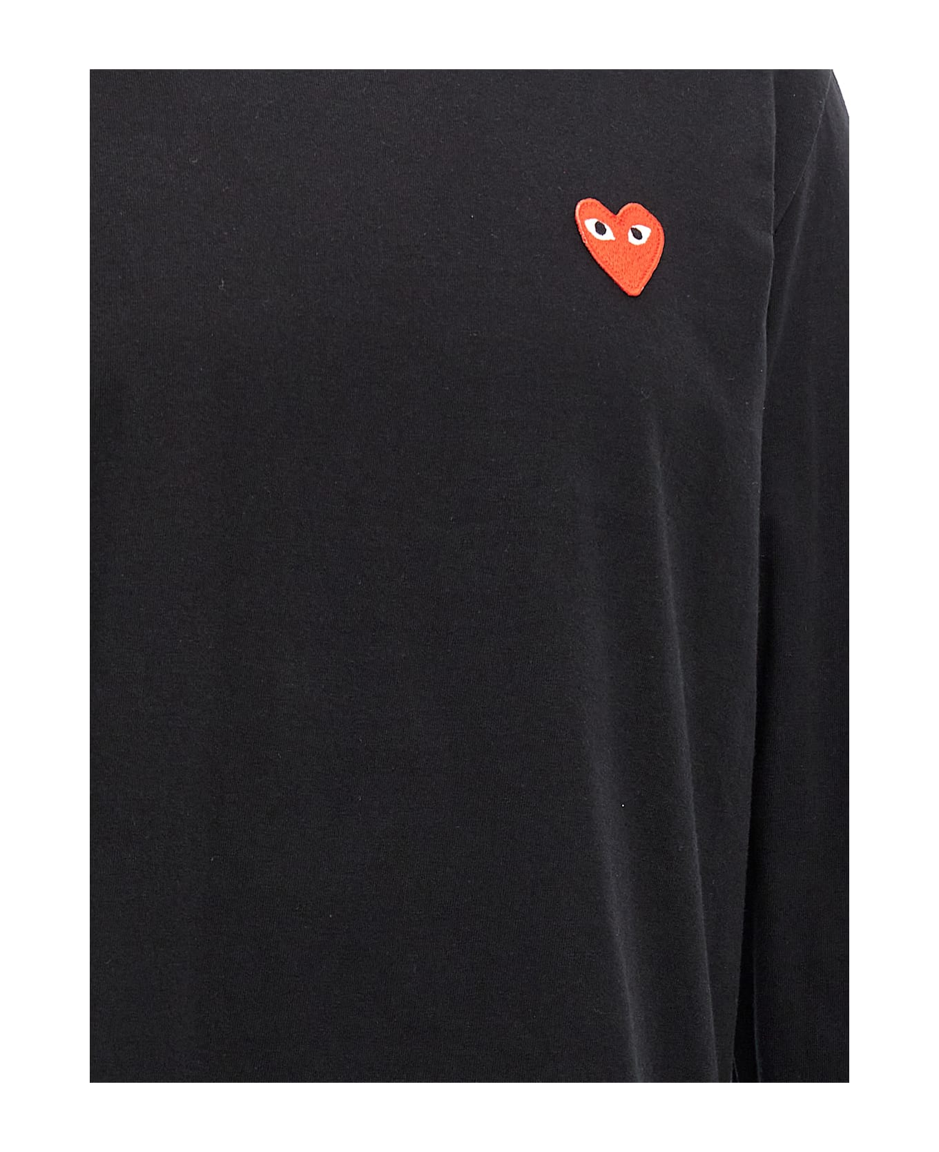 Comme des Garçons Play Logo Patch T-shirt - Black  