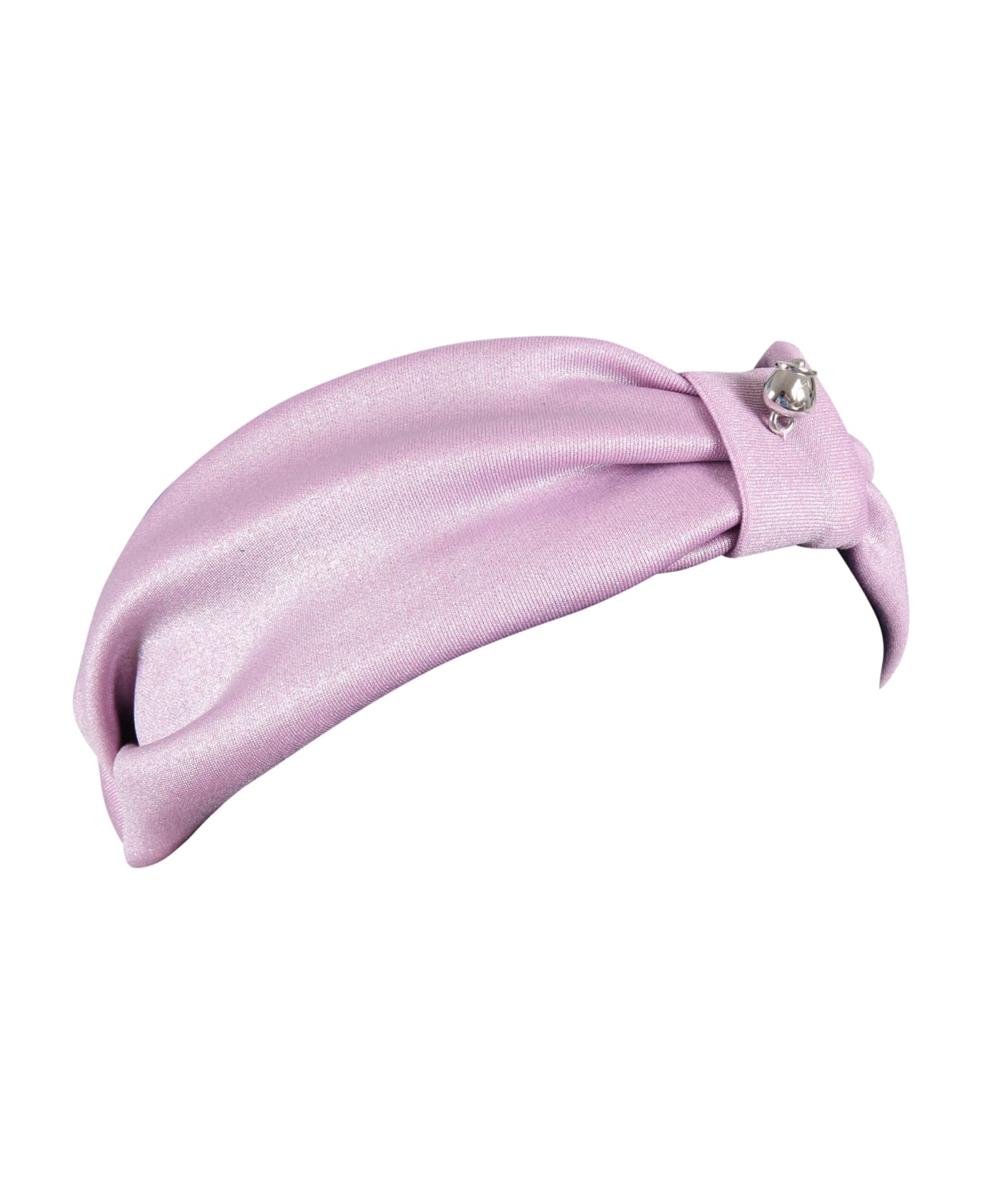 Simonetta Purple Hair-band For Girl With Iconic Bell-shaped - Pink