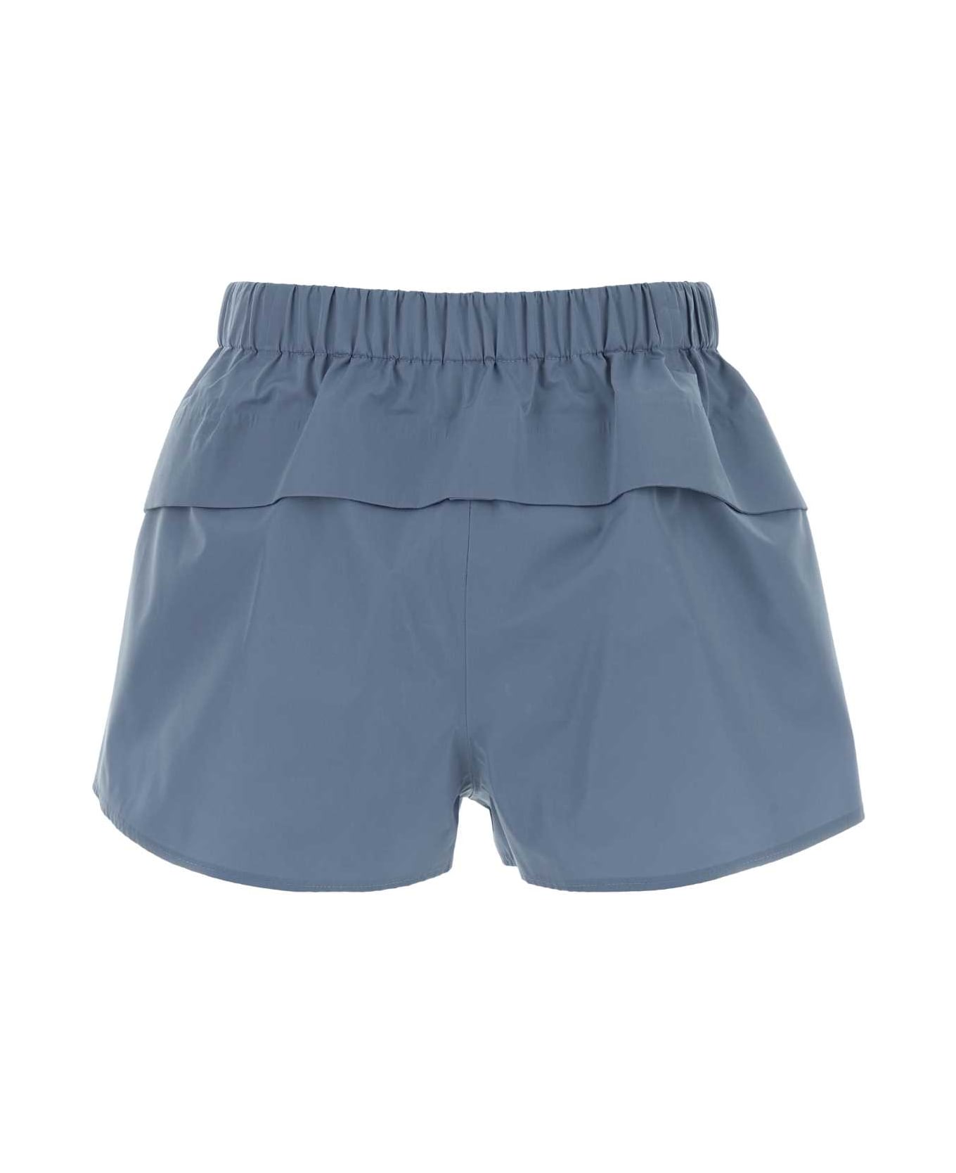 Prada Cerulean Blue Canvas Shorts - ASTRALE
