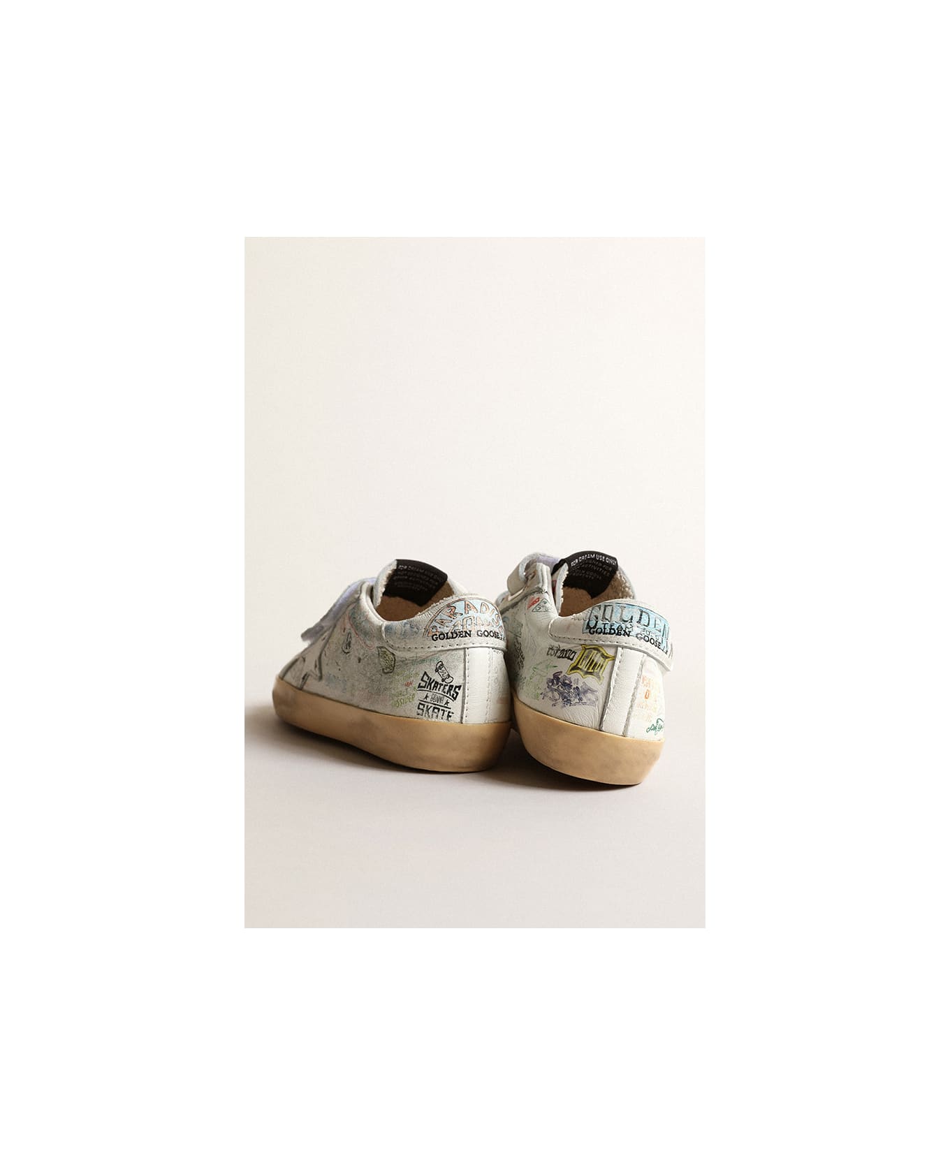 Golden Goose Sneakers With Print - White