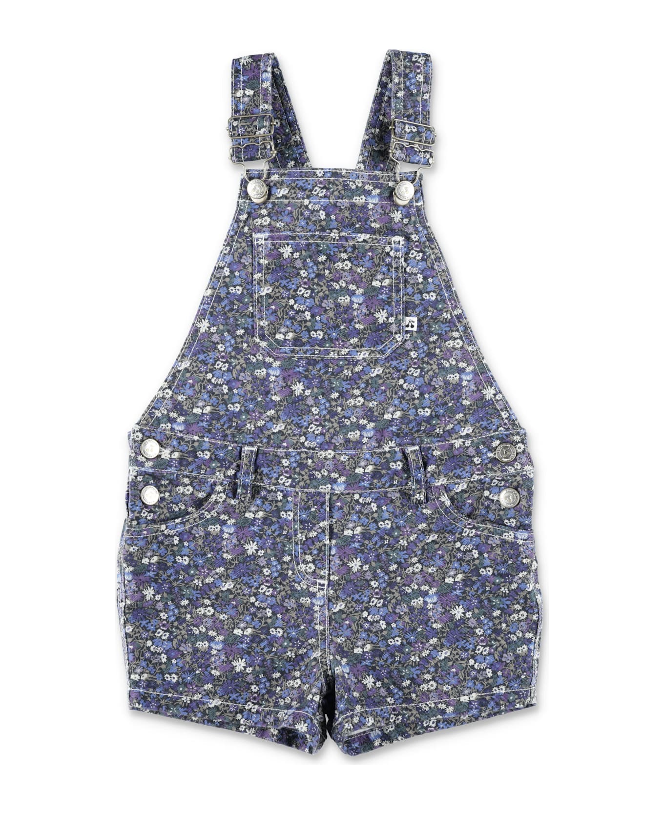 Bonpoint Denim Flower Overall - NAVY