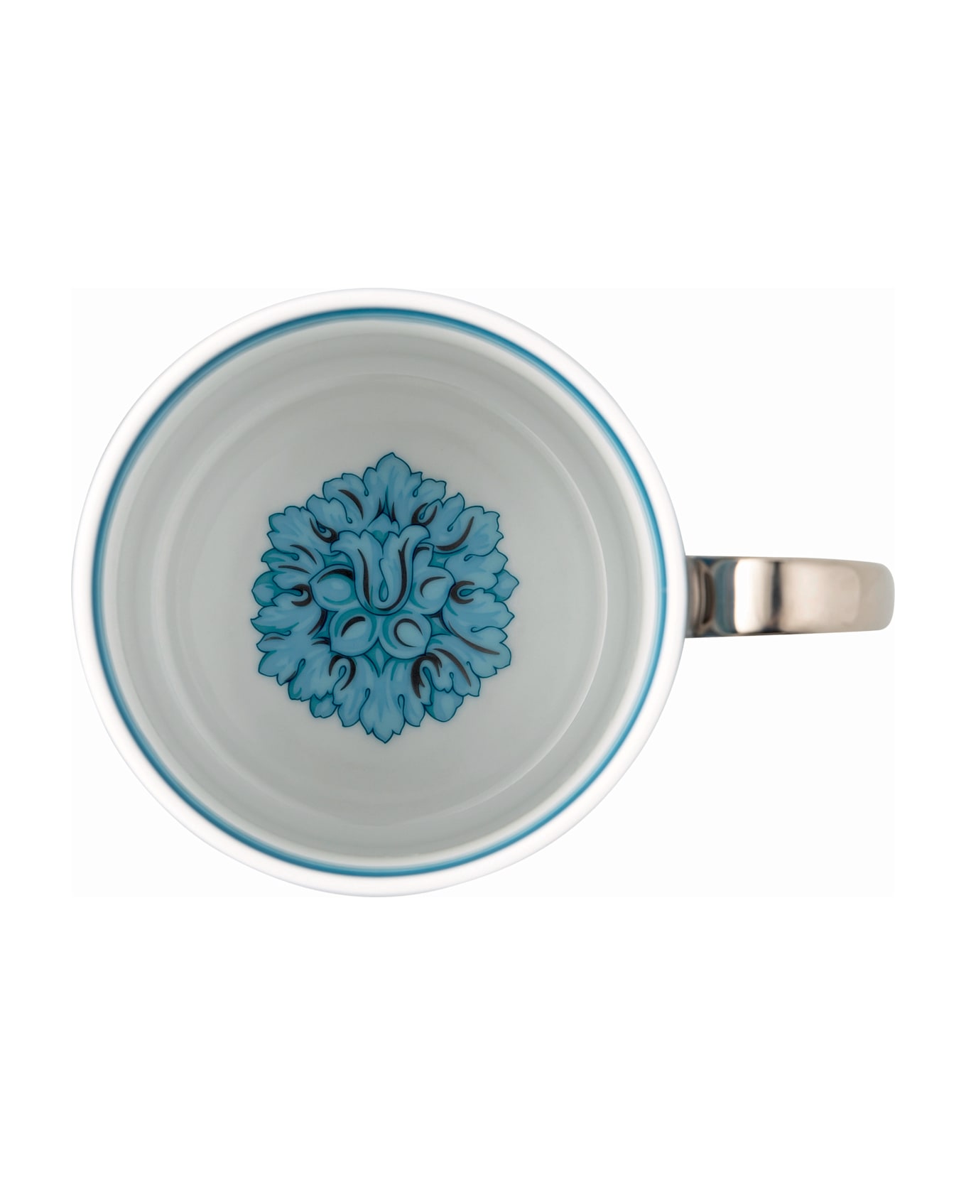 Versace Tazza Mug Con Manico Barocco Teal - Azzurro