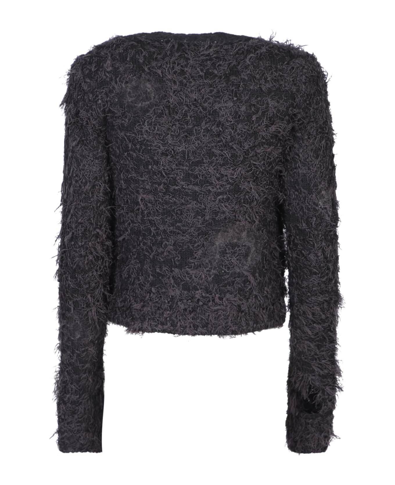 Acne Studios Distressed Black Sweater - Black ニットウェア