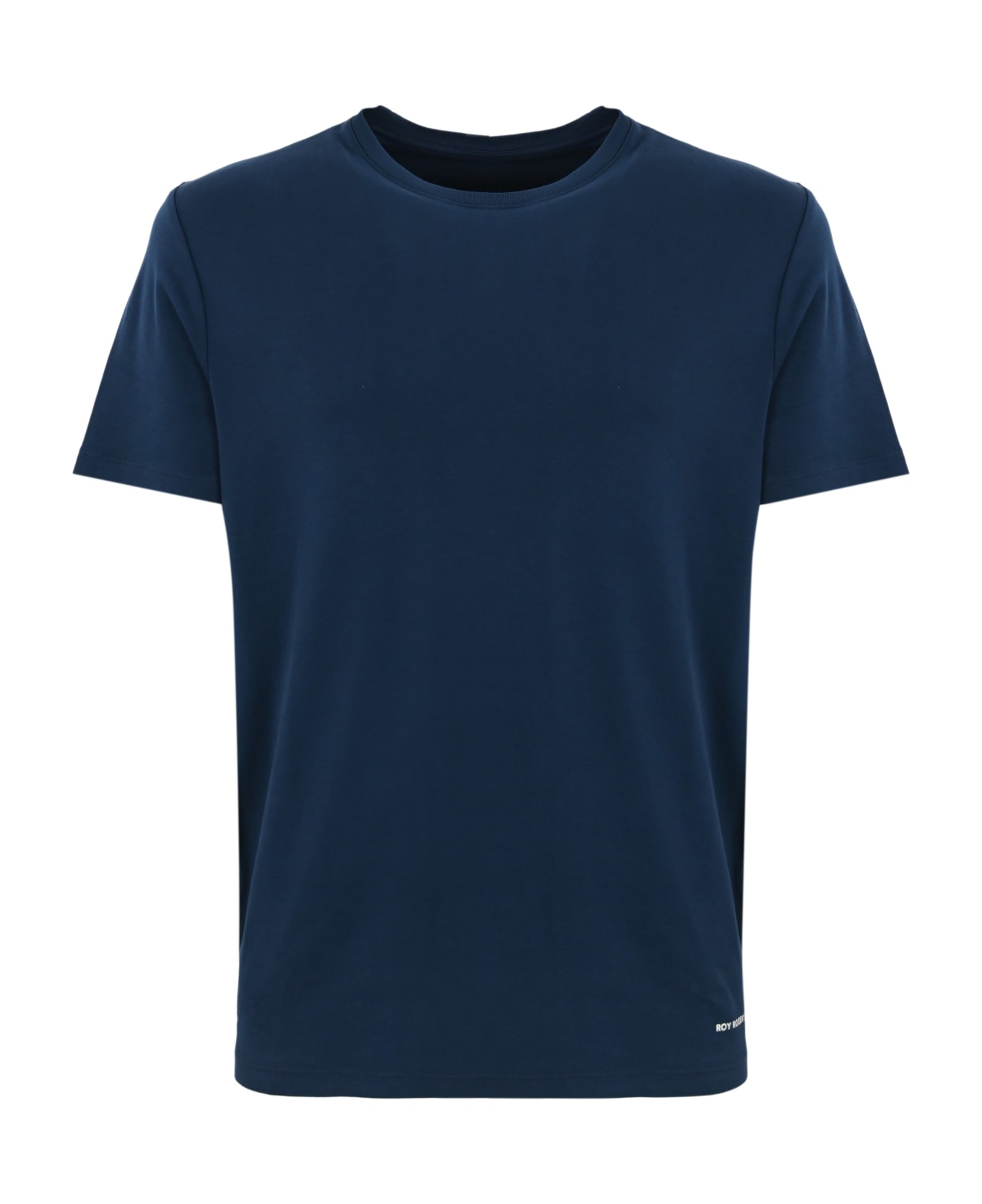 Roy Rogers Cotton T-shirt With Logo - Blue navy