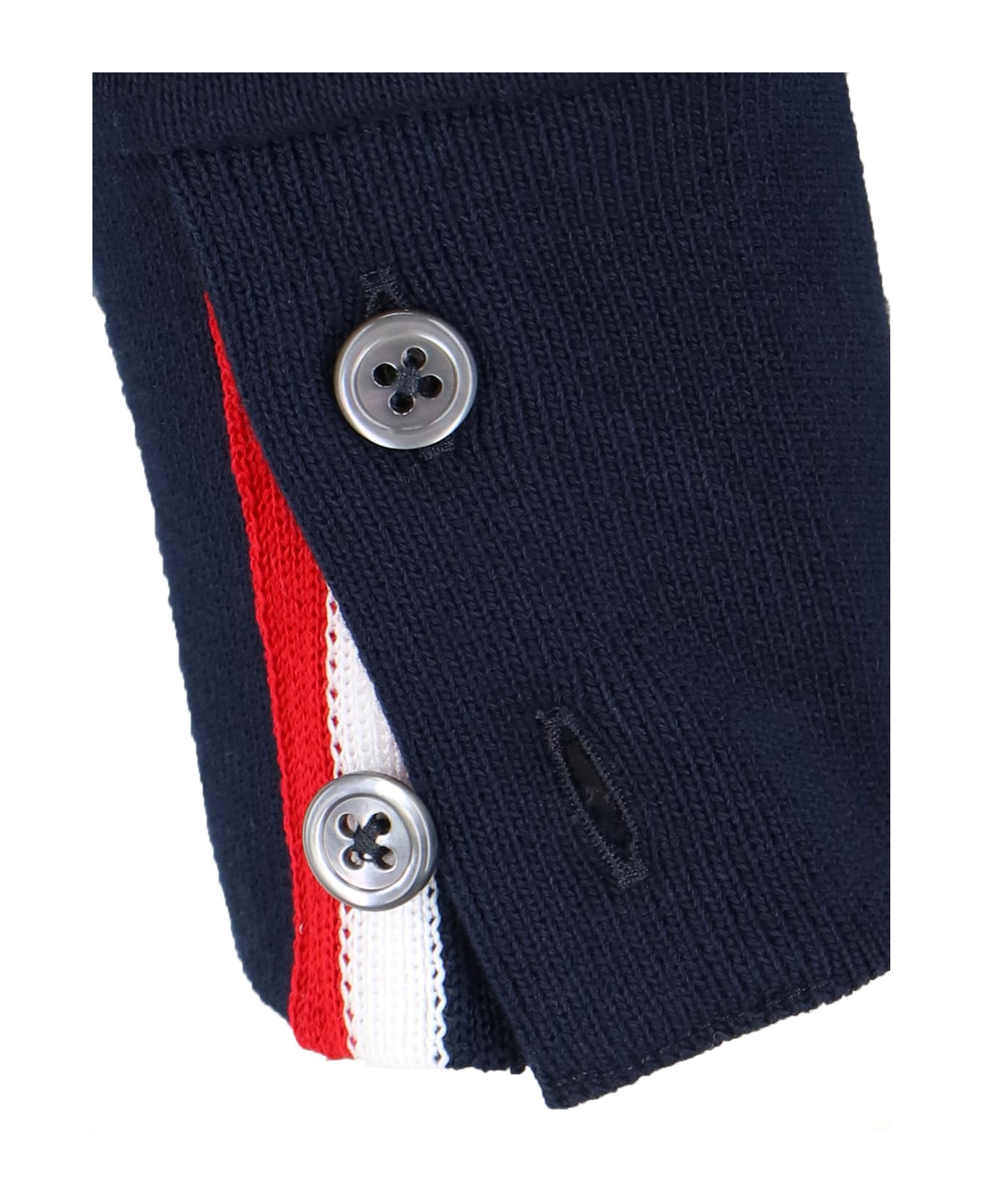 Thom Browne - Rear Grosgrain Sweatshirt - navy