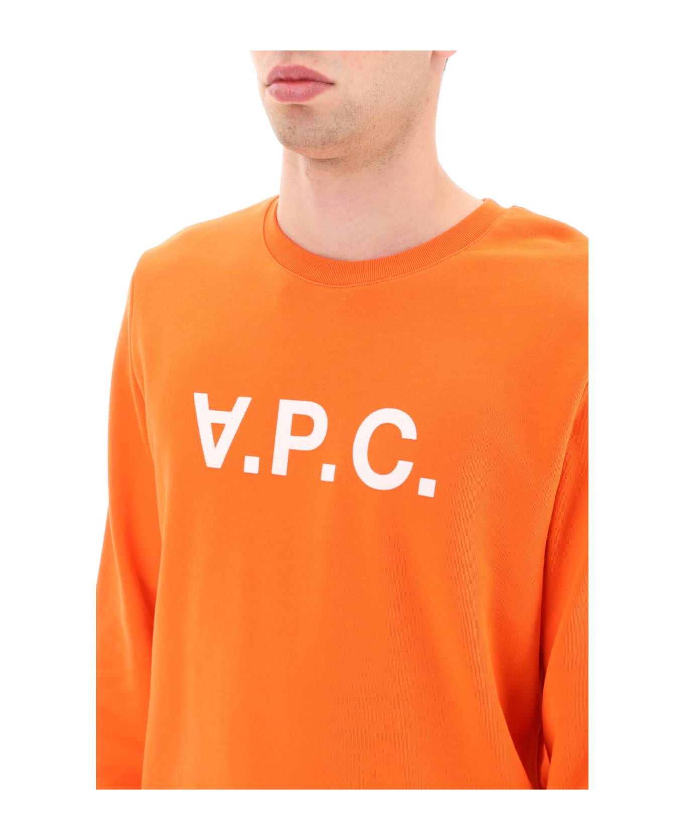 A.P.C. Sweatshirt With Logo - Orange