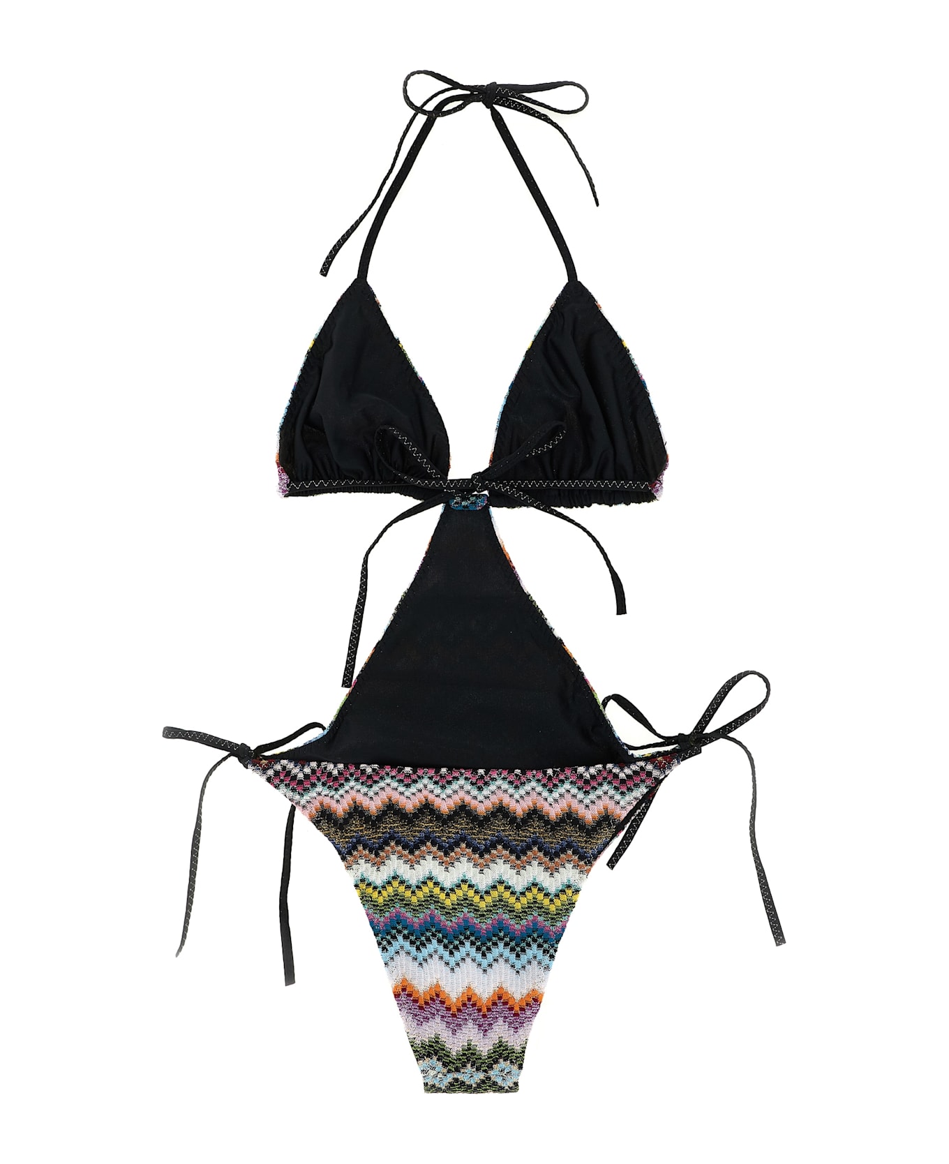 Missoni Zigzag Pattern Trikini - Multicolor