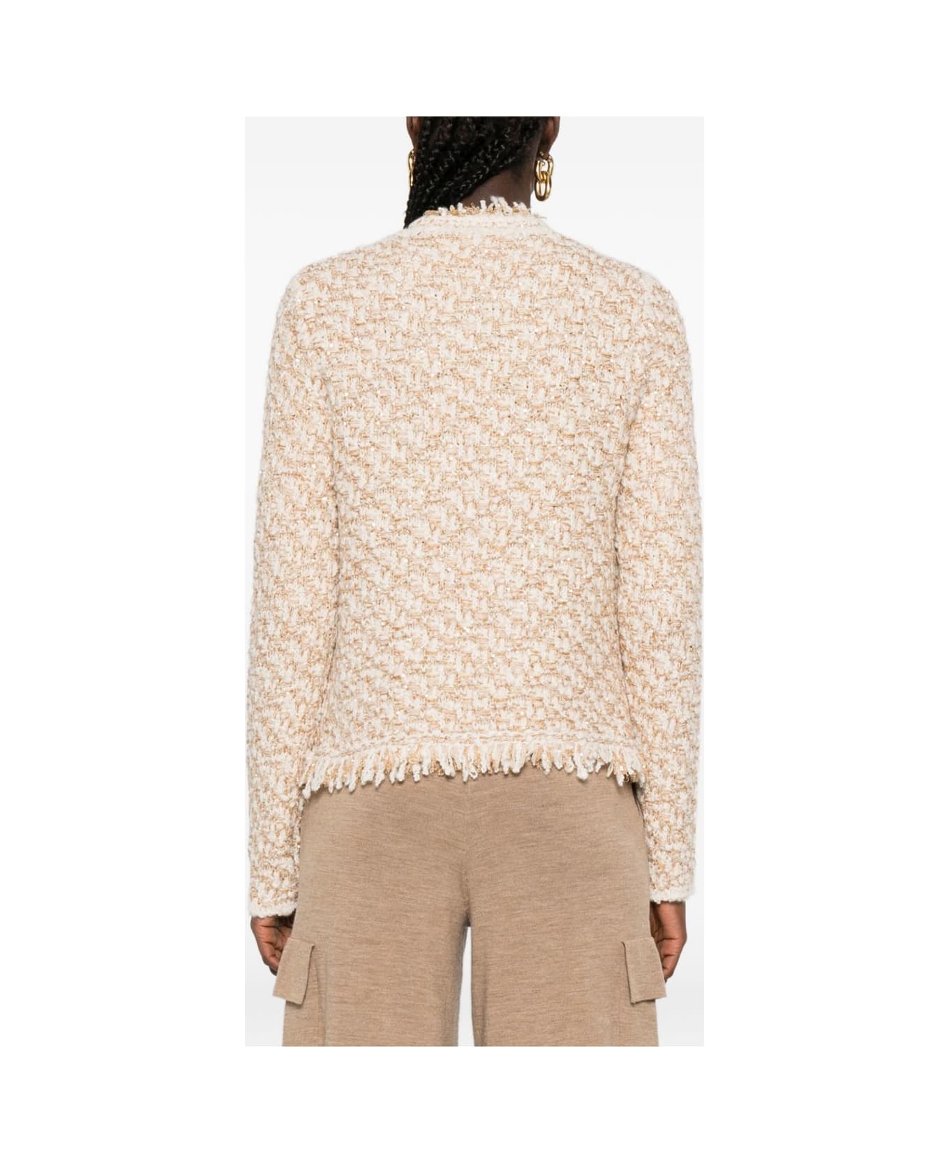 Fabiana Filippi Wool Blend Jacket - Beige